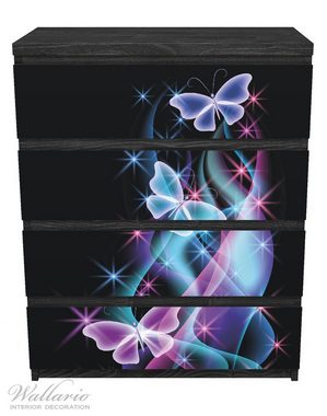 Wallario Möbelfolie Schmetterlinge in bunten, strahlenden Farben