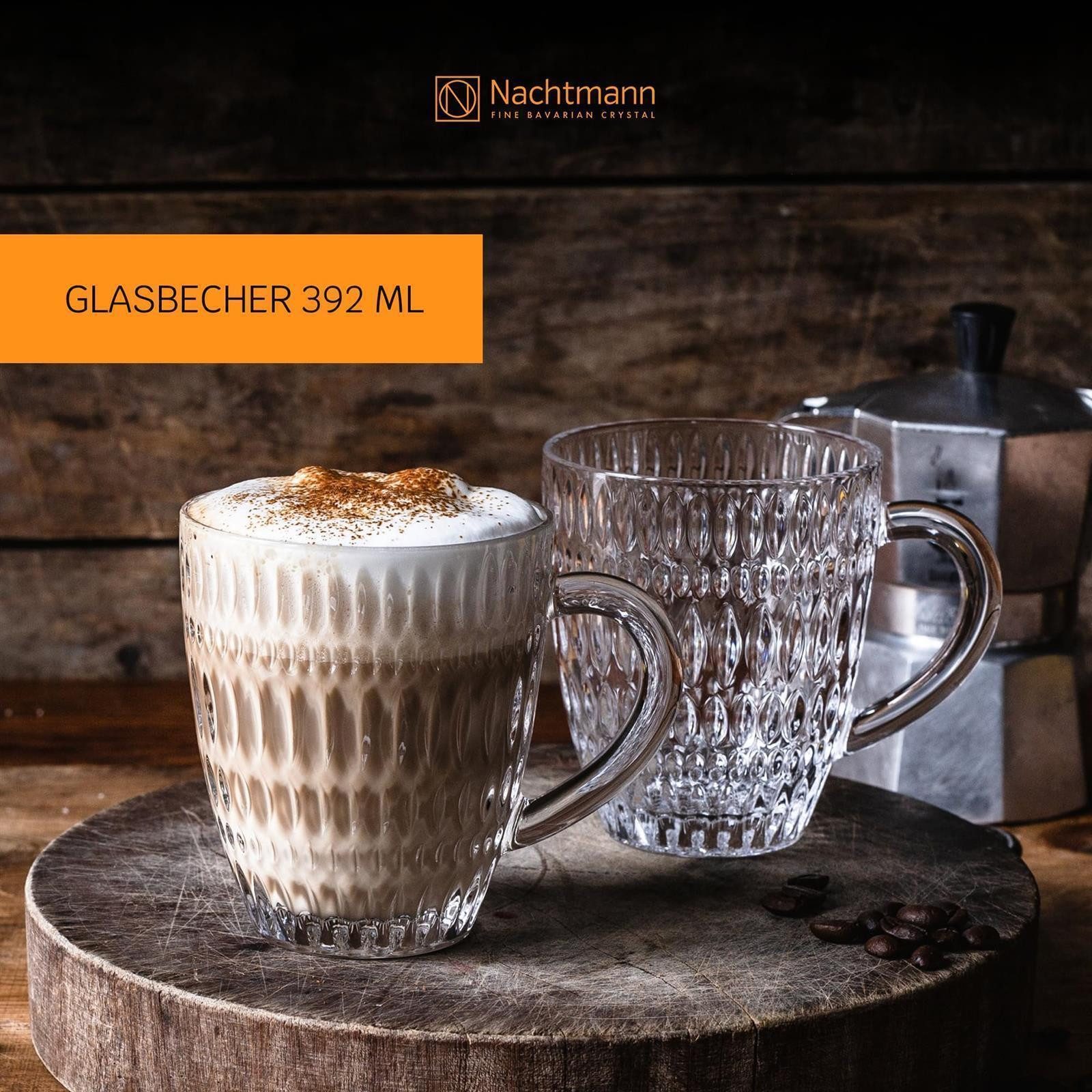 Nachtmann Becher Ethno Barista Kaffeebecher 392 ml 2er Set, 2-tlg., Glas
