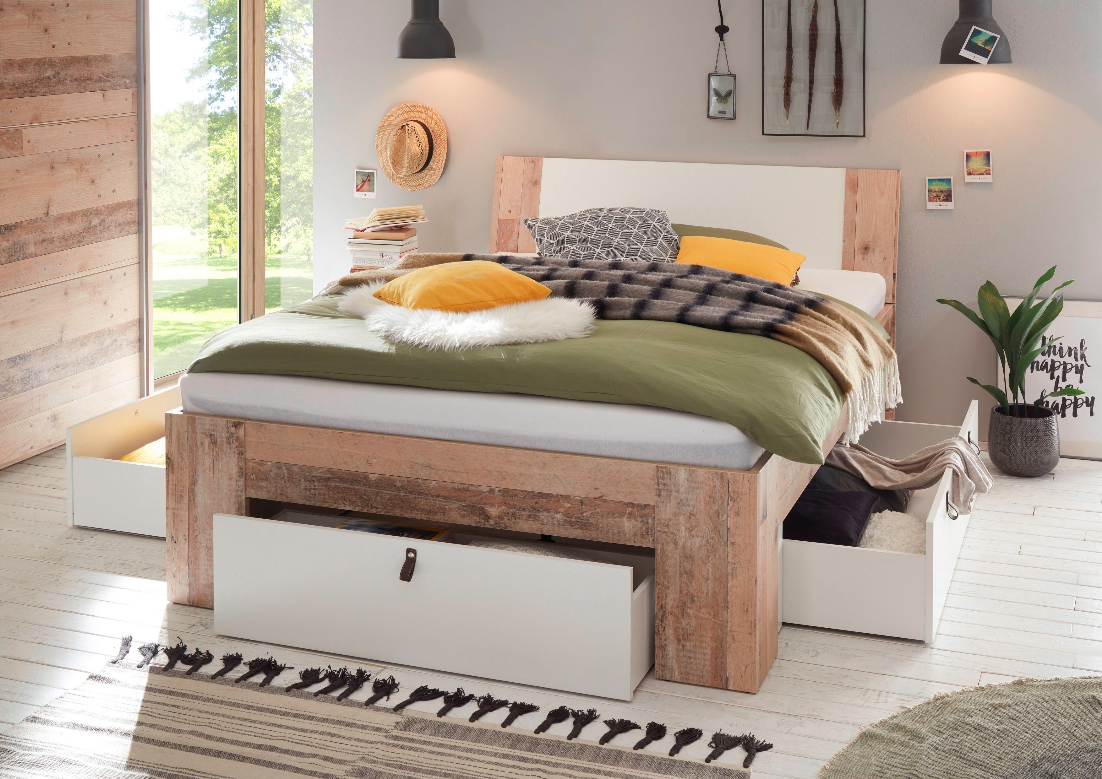 Schlafkontor Bett, mit viel Stauraum, Ohne Lattenrost und Matratze online  kaufen | OTTO