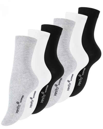 Yenita® Socken (6-Paar) in angenehmer Bio-Baumwollqualität