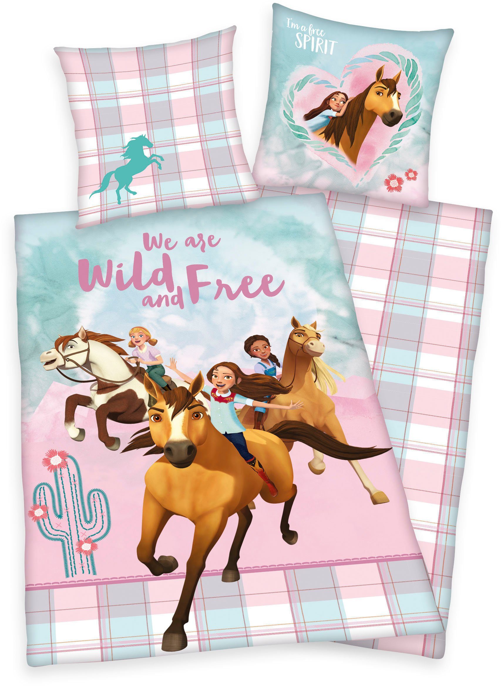 Kinderbettwäsche Spirit, Renforcé, mit tollem Spirit-Motiv günstig online kaufen