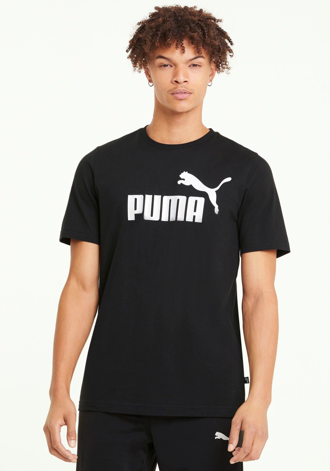 PUMA T-Shirt ESS Black TEE Puma LOGO