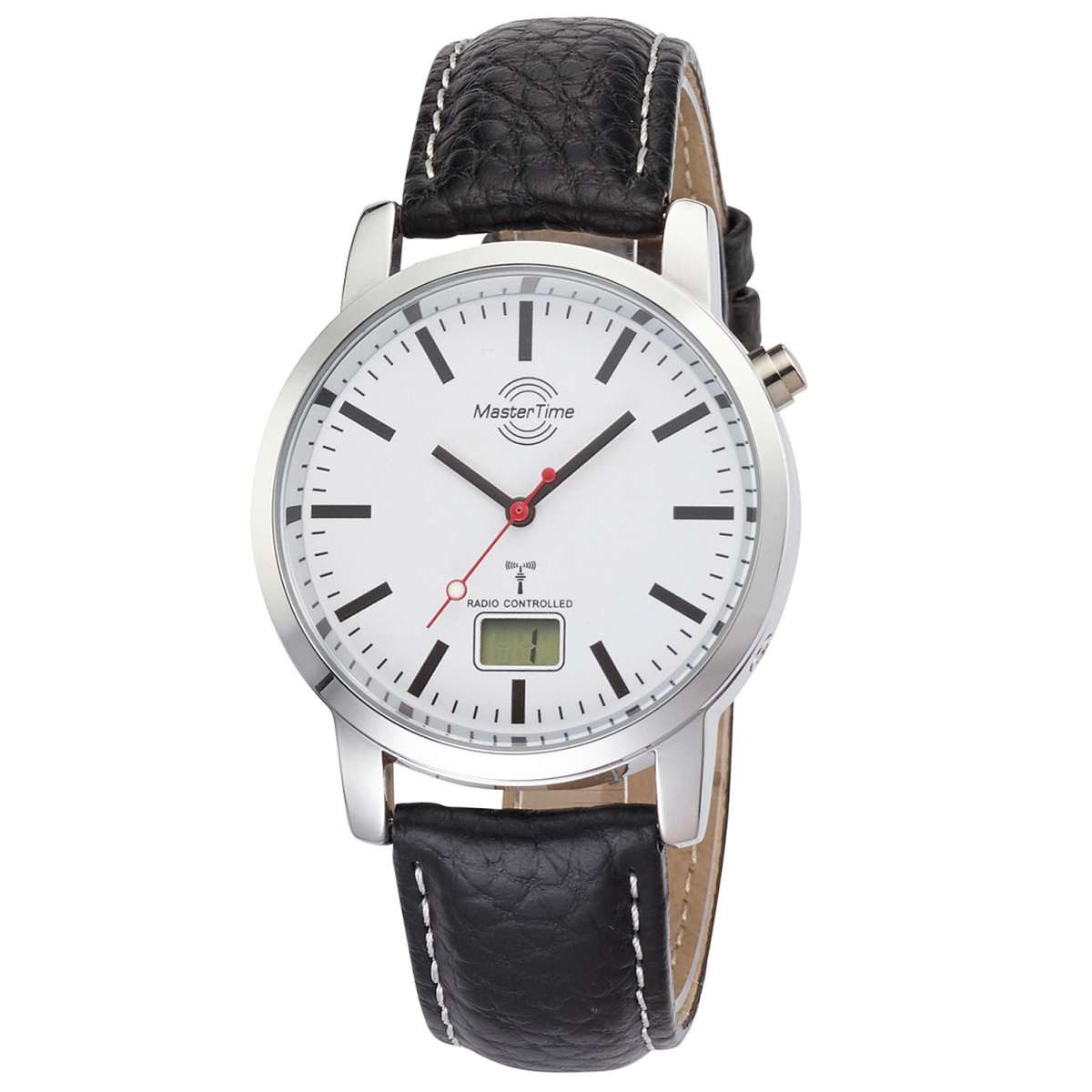 MASTER TIME Funkuhr MTGA-10592-20L, Basic Funk-Herrenuhr