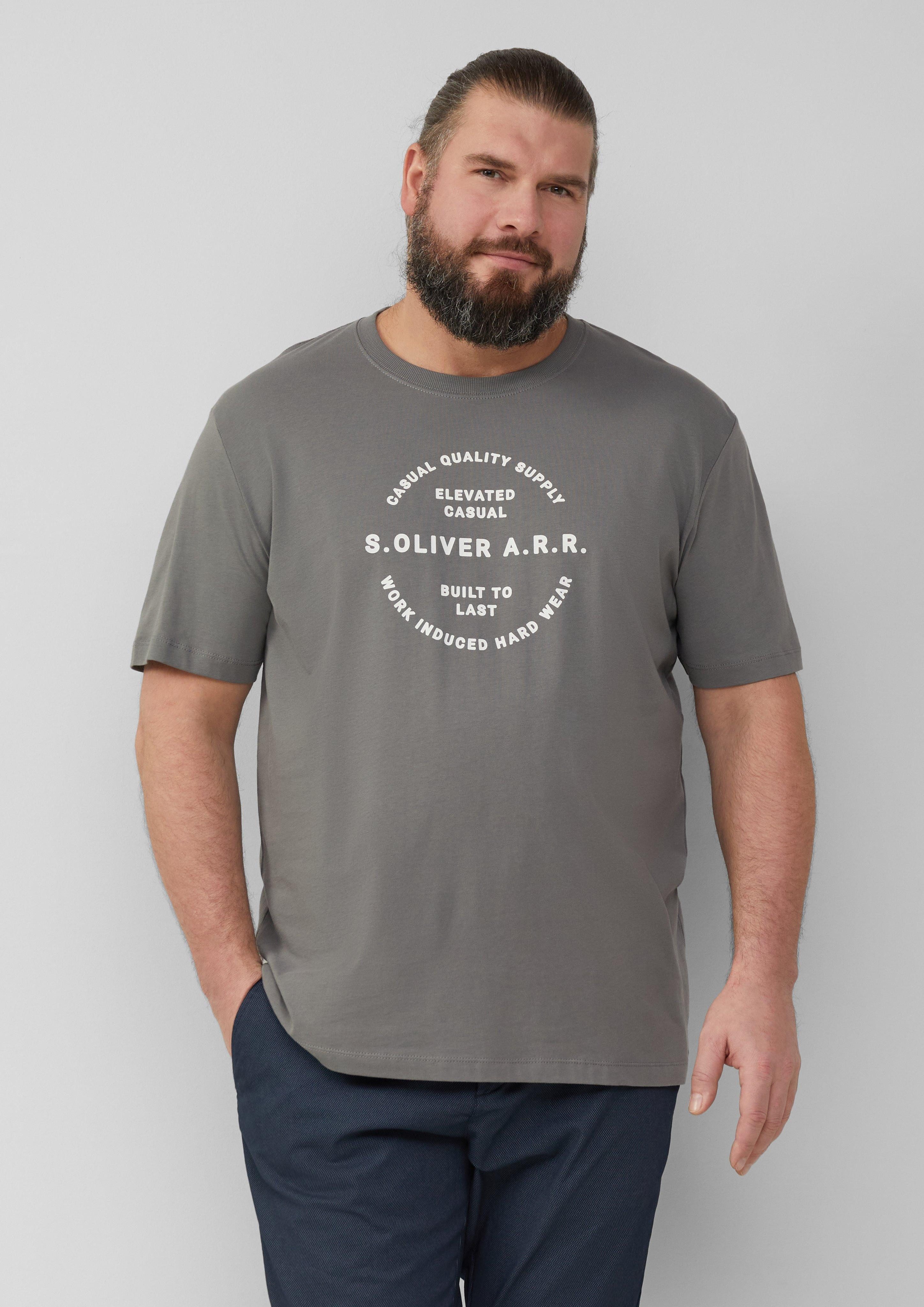 s.Oliver Kurzarmshirt T-Shirt mit Artwork günstig online kaufen