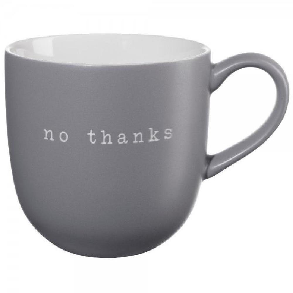 ASA SELECTION Tasse Asa Henkelbecher hey! no thanks Hellgrau (350ml)