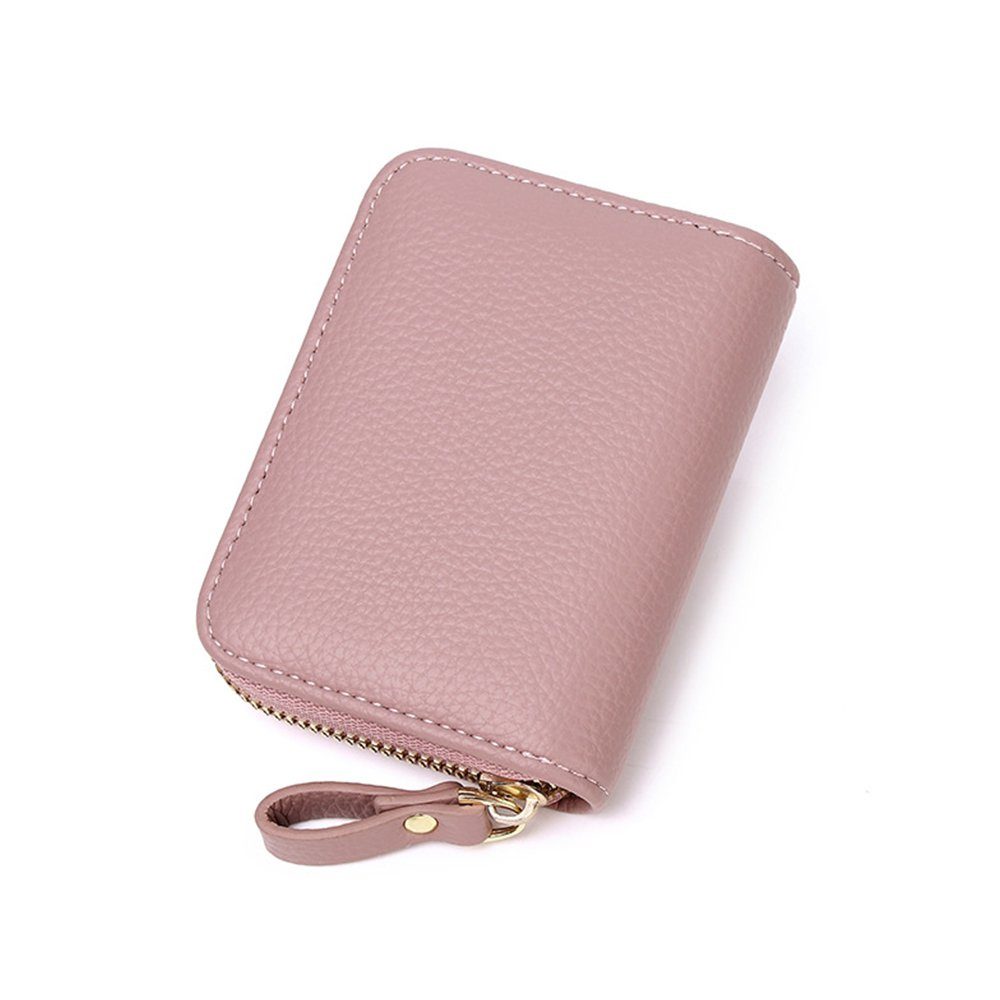 VIVIHEYDAY Geldbörse Kartenetui Herren Leder Herren,Geldbörse mit Karten, Portmonee Münzfach, 9 Slim Mini Geldbeutel Portemonnaie für mit Portmonnaie Schutz Slim + Geldbeutel, Slim Münzfach Rosa Damen (Kreditkartenetui RFID bis Geldbörse Herren Clip), Wallet zu Leder mit Wallet Geldbörse Damen