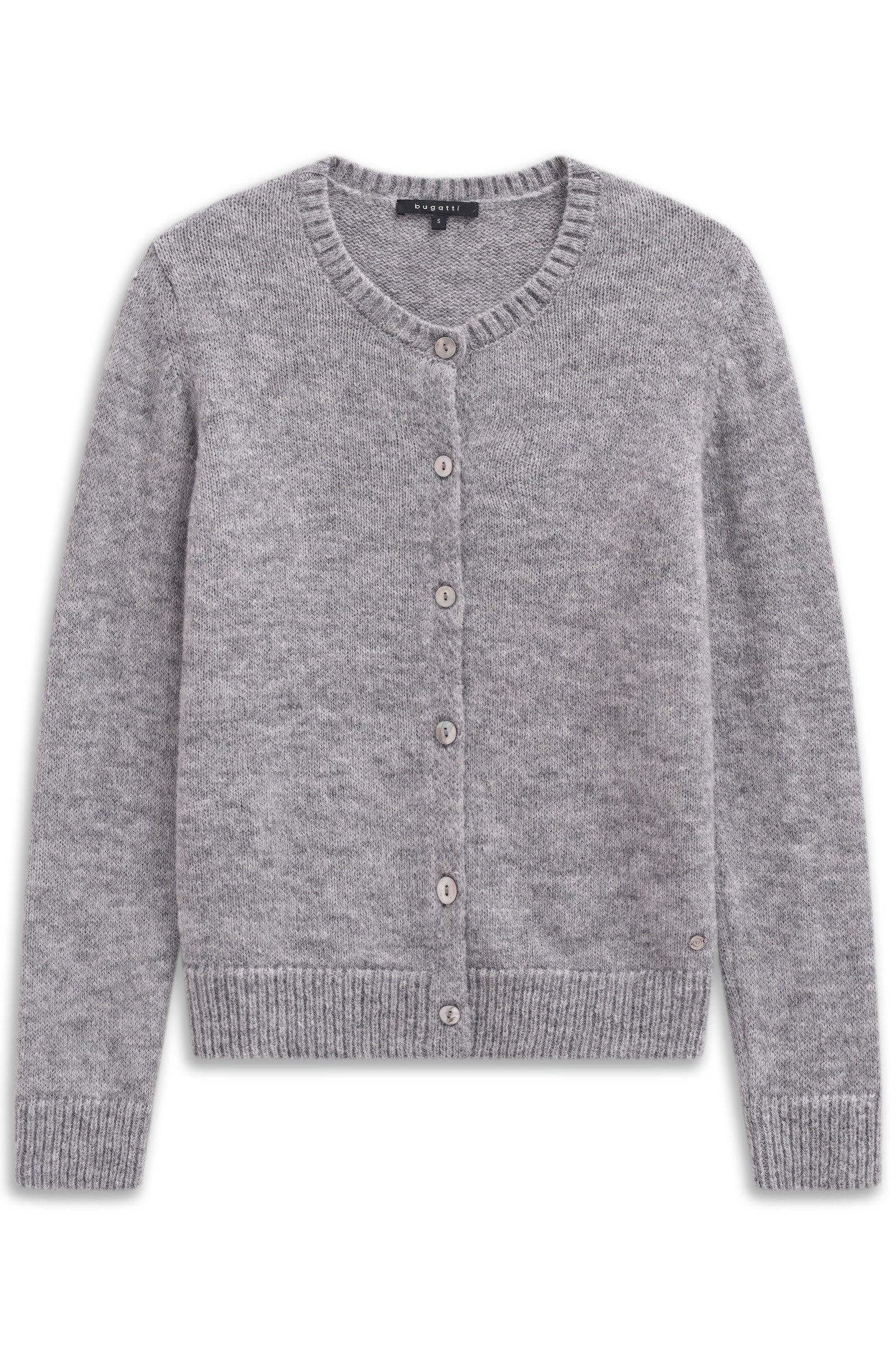 bugatti Cardigan Weich & warm mit Rundhals & Knopfleiste