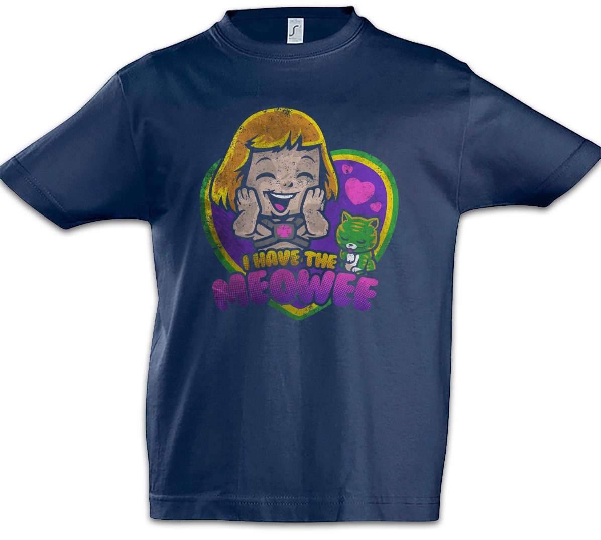 Print-Shirt I Have The Meow Kinder T-Shirt Masters He Comic Retro 80s Universe Man