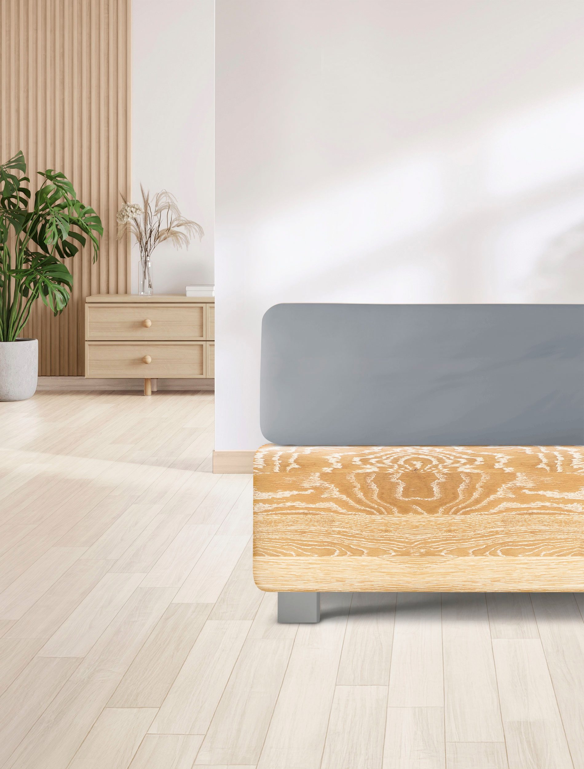 Irisette Spannbettlaken Jupiter 8, Mako-Jersey, Gummizug: rundum, (1 Stück), aus Baumwolle, für Matratzen bis 25 cm Höhe, Bettlaken, Spannbetttuch