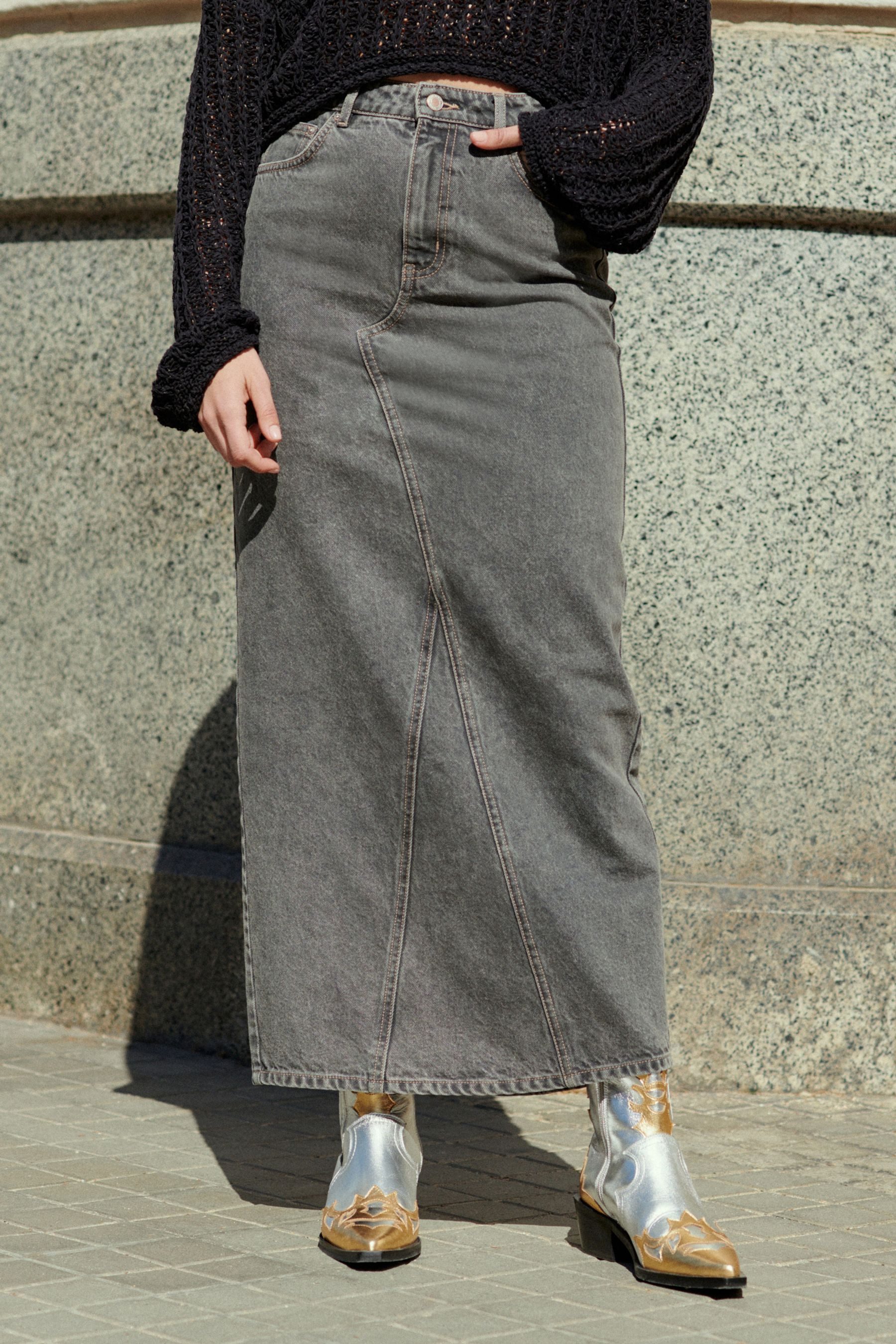 Next Jeansrock Denim-Maxirock (1-tlg), Trendige Looks