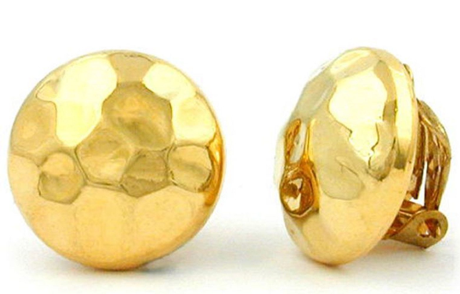 unbespielt Paar Ohrclips Modeschmuck Ohrringe goldfarben-glänzend günstig online kaufen