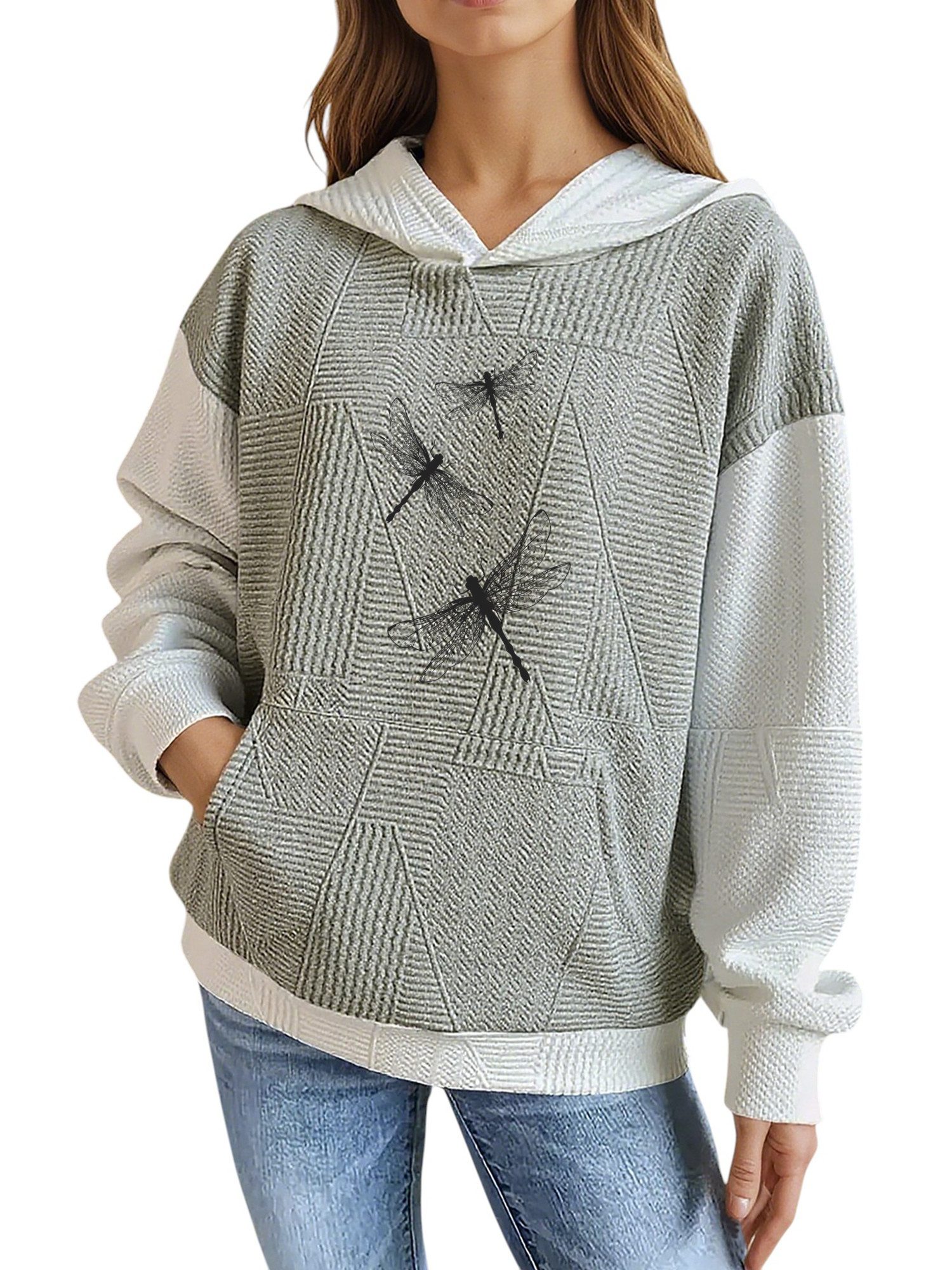 PYLIKE Hoodie Damen Winterhoodie casual mit günstig online kaufen