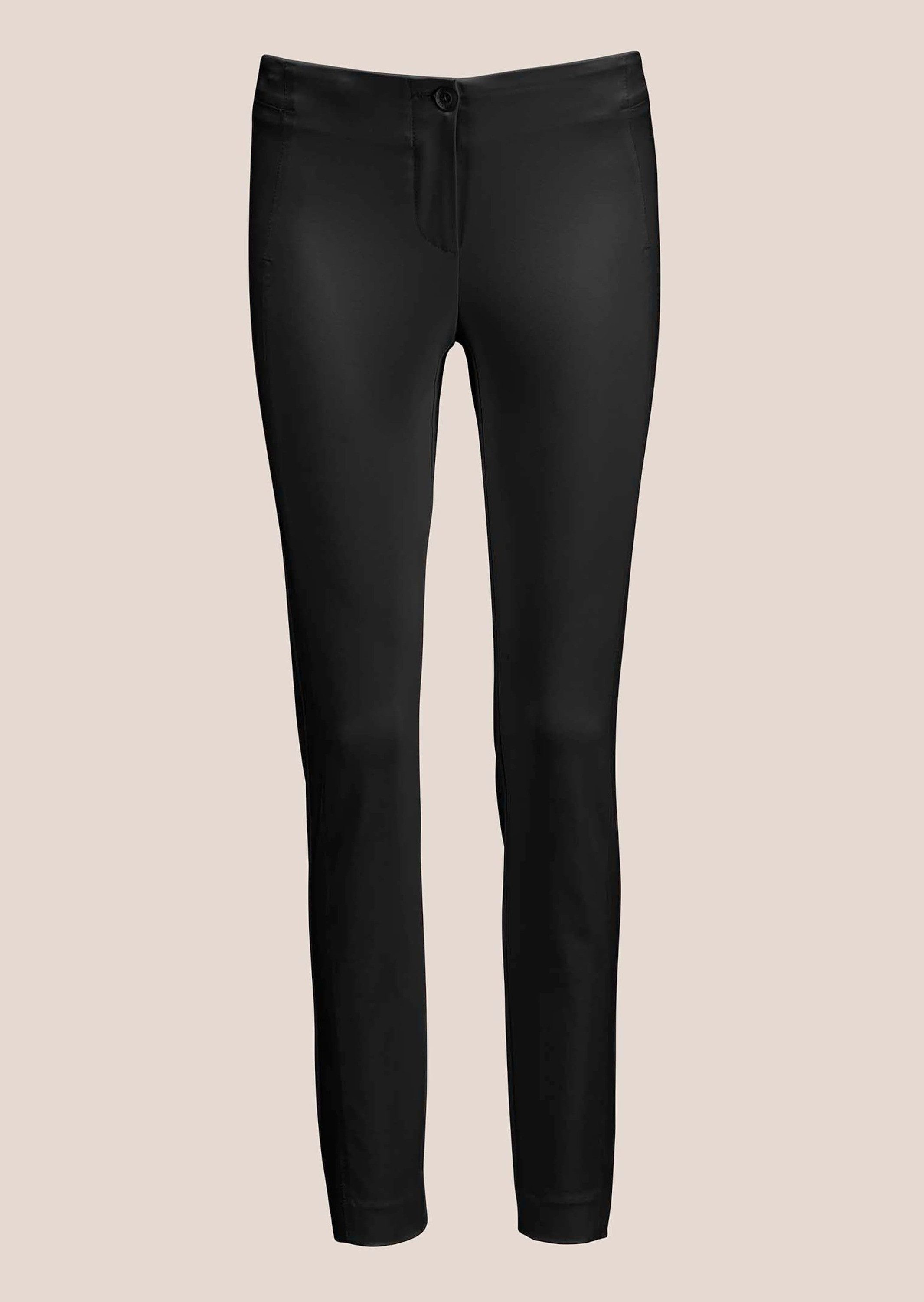 Stoffhose Schlanke Stretch-Hose mit Vichy-Karo