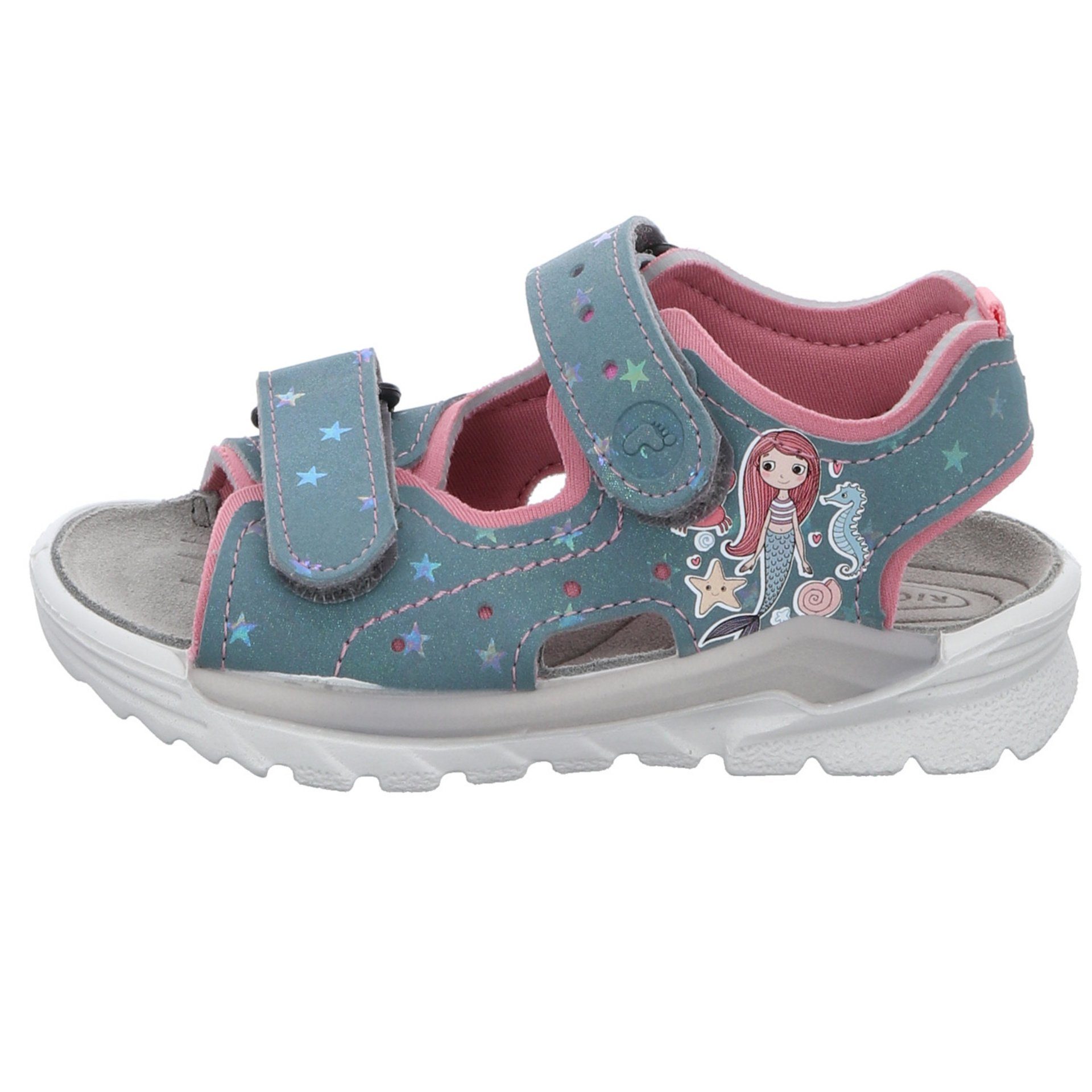 Sandale arctic/mallow Synthetikkombination Schuhe Sandalen Ricosta Sandale Surf Kinderschuhe (130) Mädchen