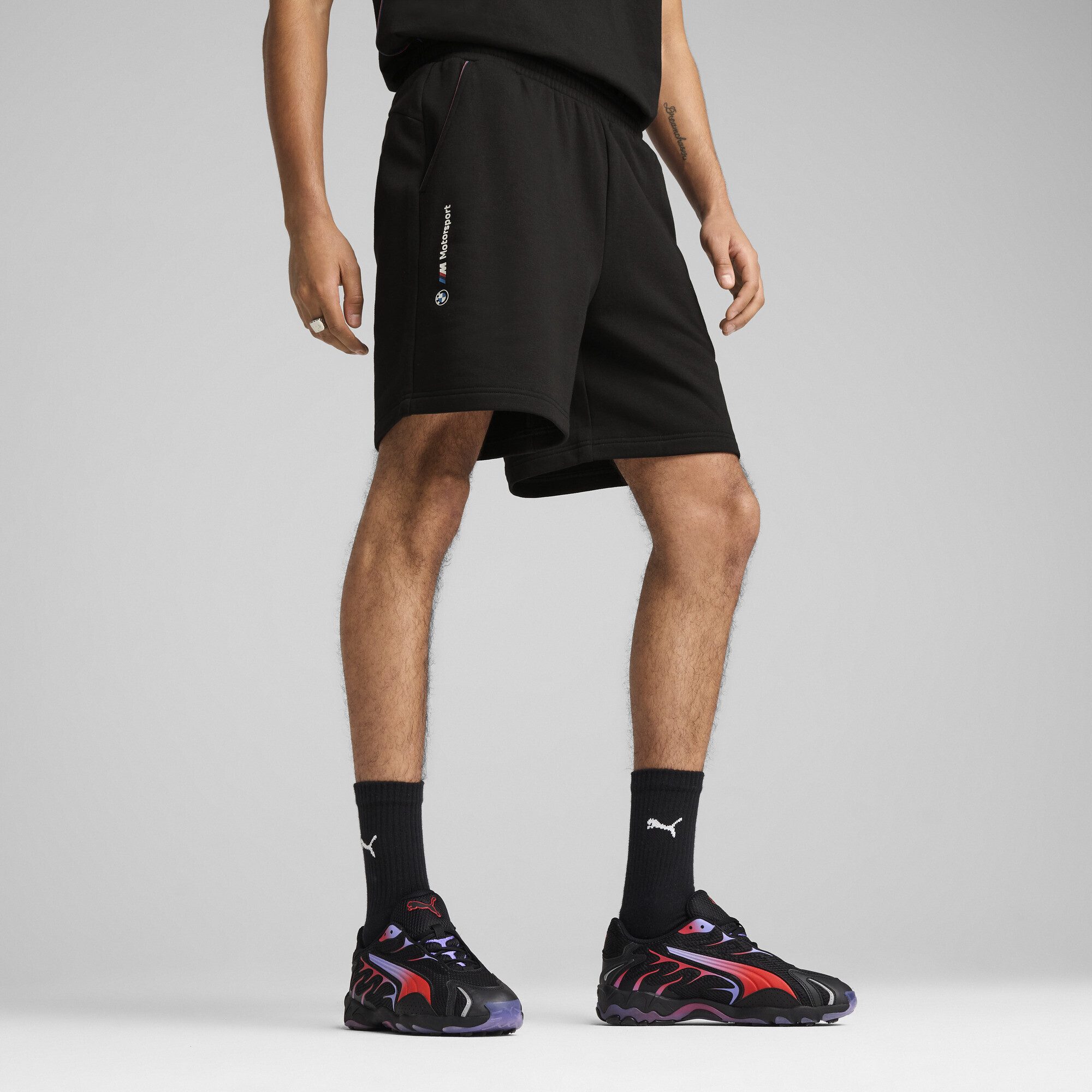 PUMA Sporthose BMW M Motorsport Essentials+ Lange Fleeceshorts Herren günstig online kaufen