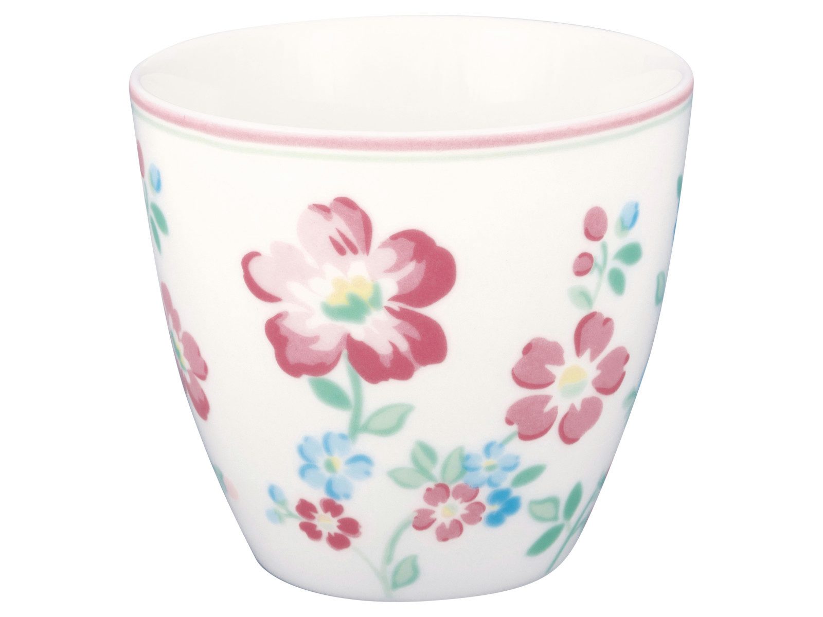 Greengate Becher Athea Latte Cup white 0,35l, Porzellan