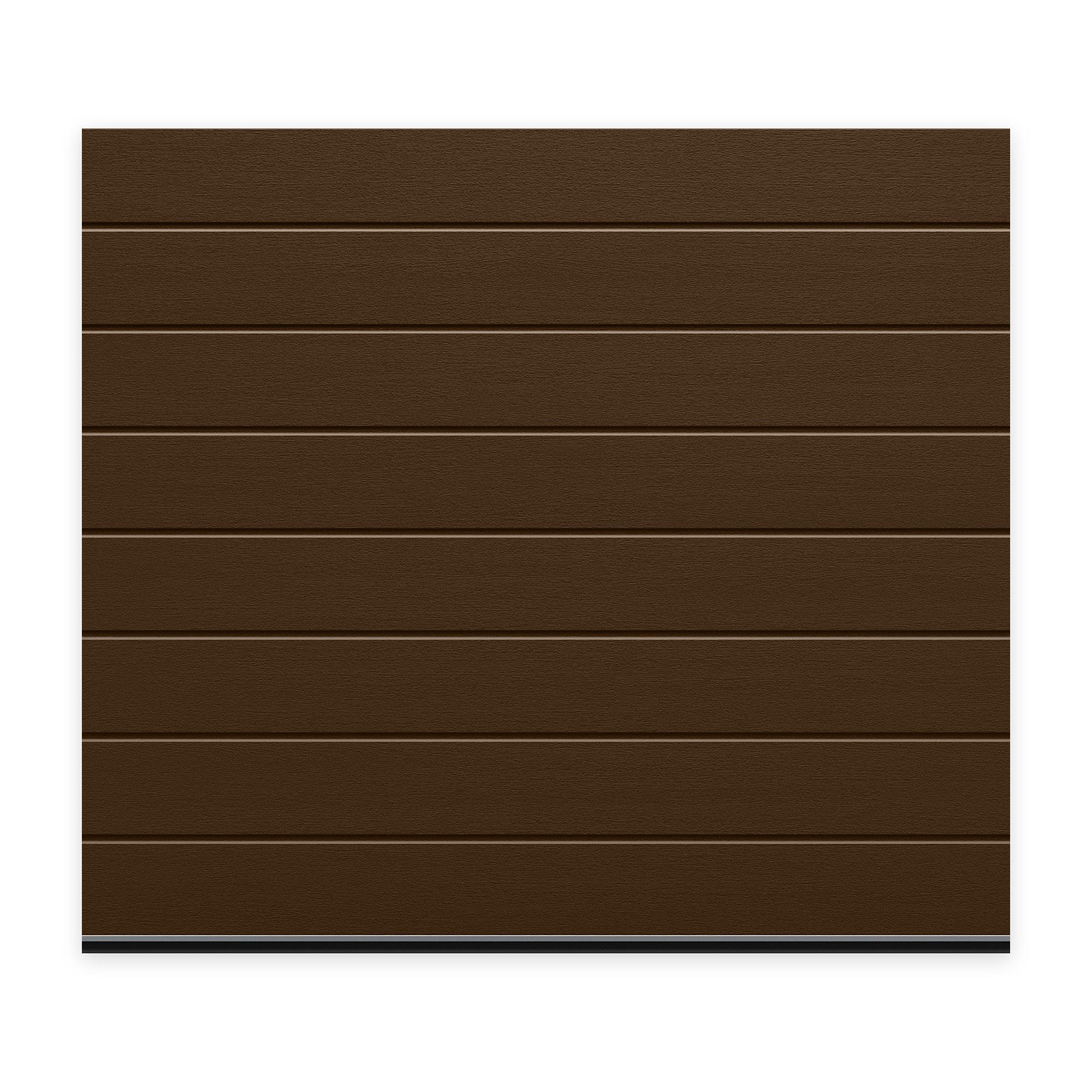 Teckentrup Garagentor CarTeck GSW 40-L Basispaket B, Mittelsicke Woodgrain, mit Antrieb, (Set, inkl. Garagentorantrieb)