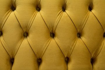 JVmoebel Chesterfield-Sofa Sofa 3 Sitzer Couch design Chesterfield Sitz Leder Textil Polster Neu, Die Rückenlehne mit Knöpfen.