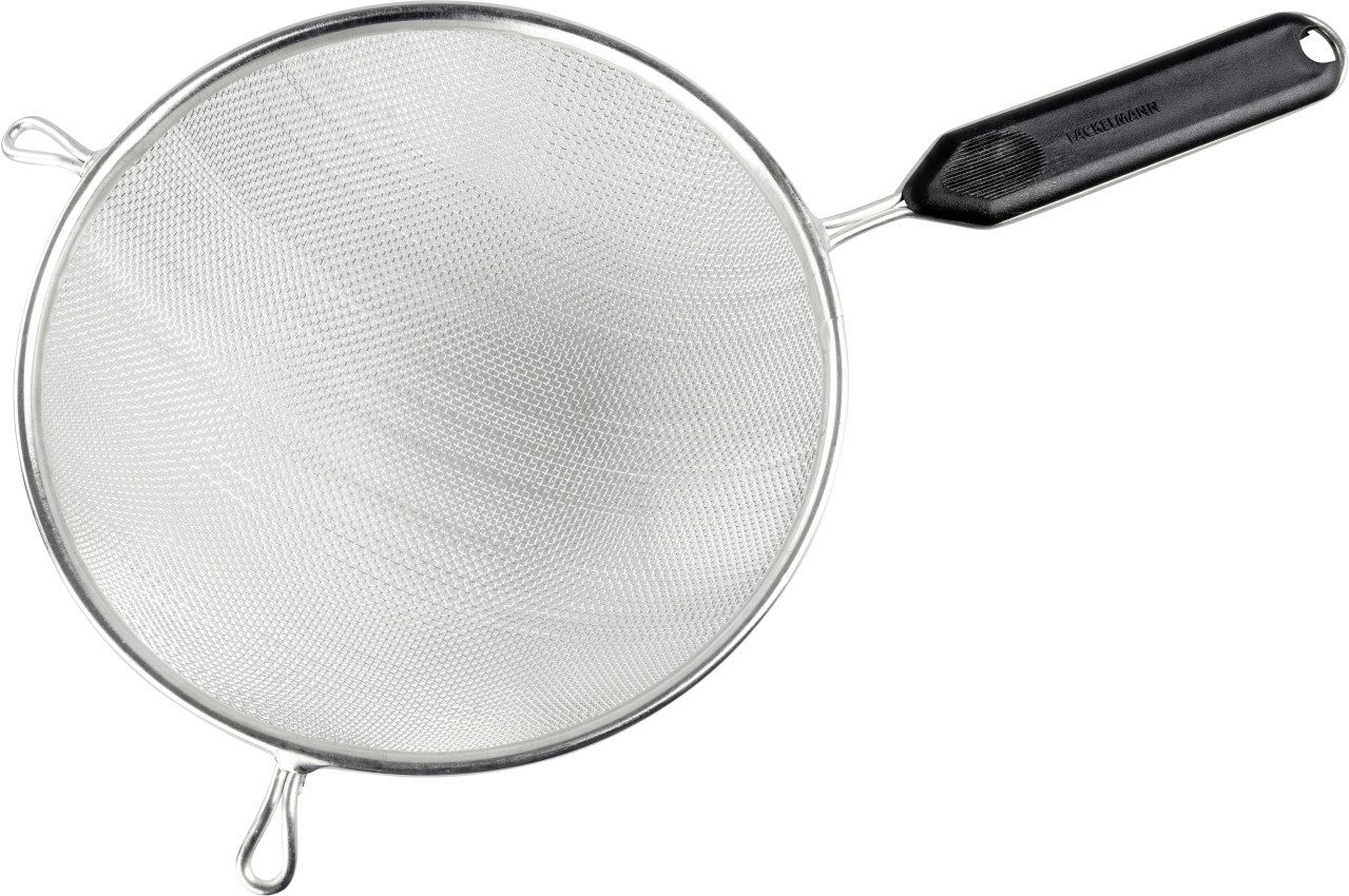FACKELMANN Küchensieb Fackelmann Sieb verzinnt mit Griff Ø 20 cm, Edelstahl