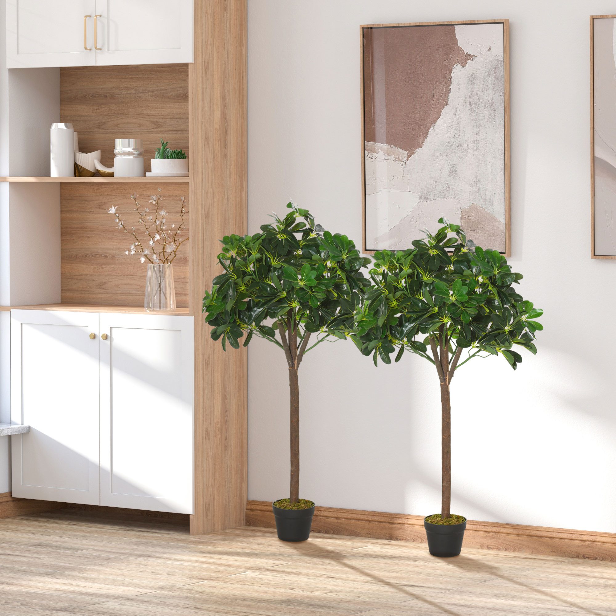 Kunstpflanze 2er-Set Künstlicher Lorbeerbaum, 120 cm günstig online kaufen