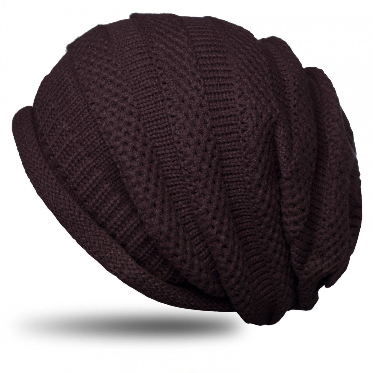 Caspar Beanie MU114 Unisex Winter Mütze Strick Beanie mit Rippenmuster