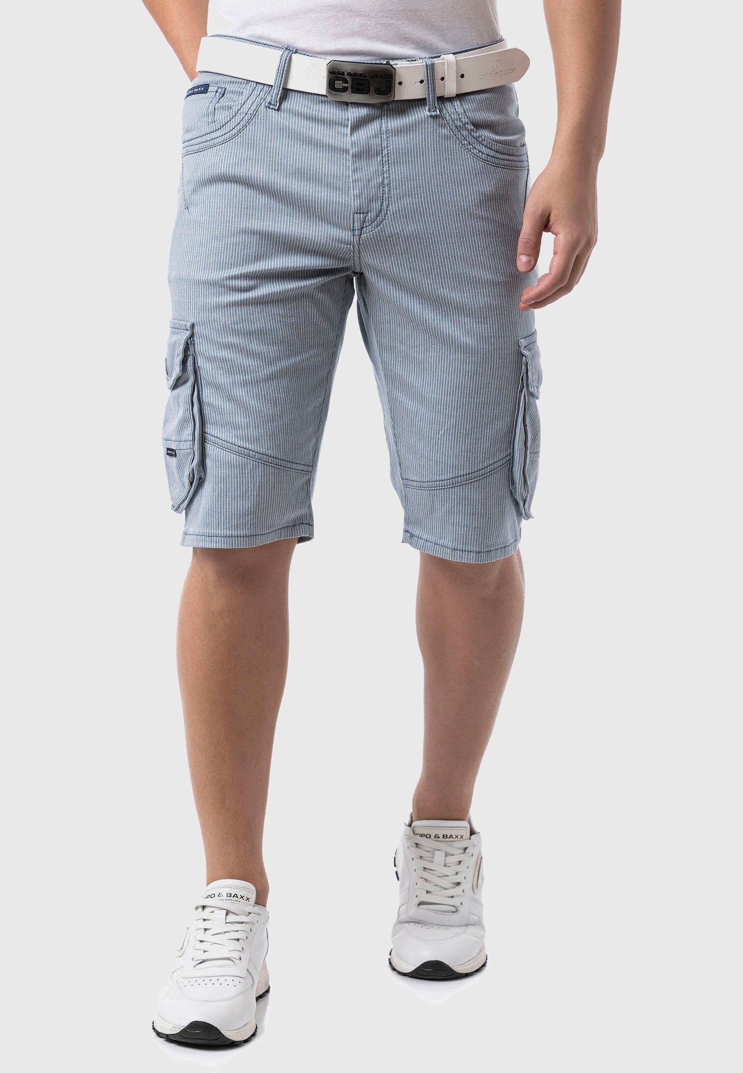 Cipo & Baxx Stoffhose Hosen im Streifen-Look
