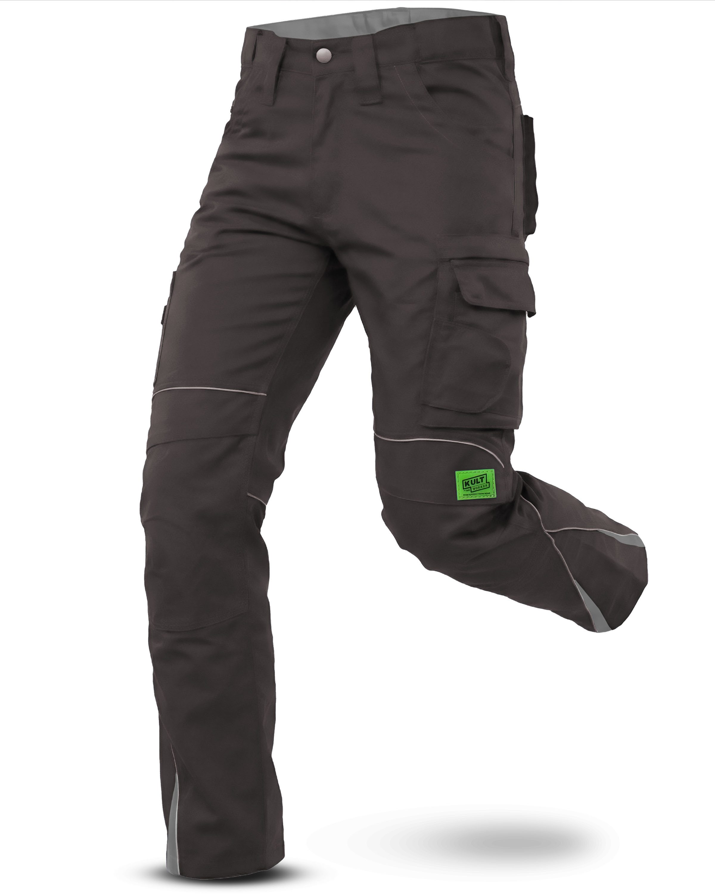 TMG International Arbeitshose Bundhose Cargohose Kultworker Herrenhose gerade und ergonomisch geschnitten - dehnbarer Hosenbund - bis Gr. 82