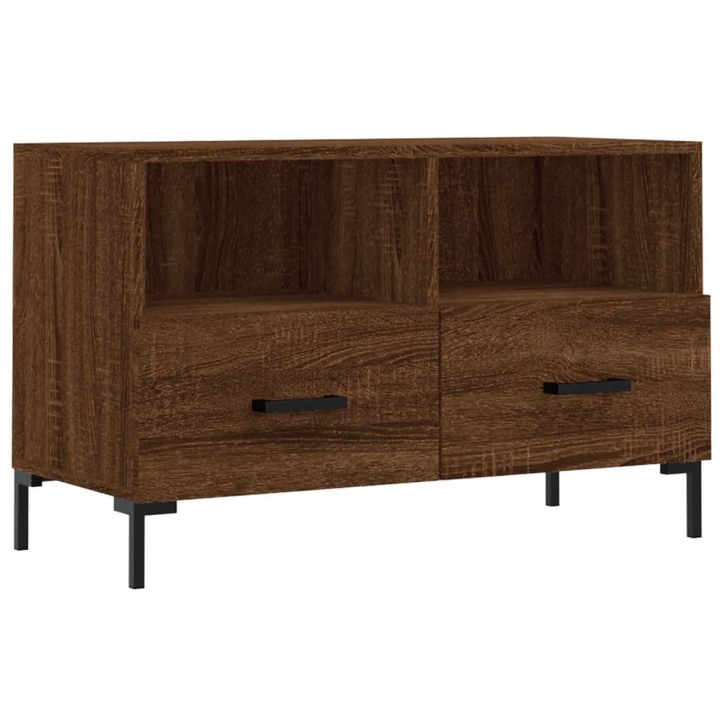 vidaXL TV-Schrank TV-Schrank Braun Eichen-Optik 80x36x50 cm Spanplatte günstig online kaufen
