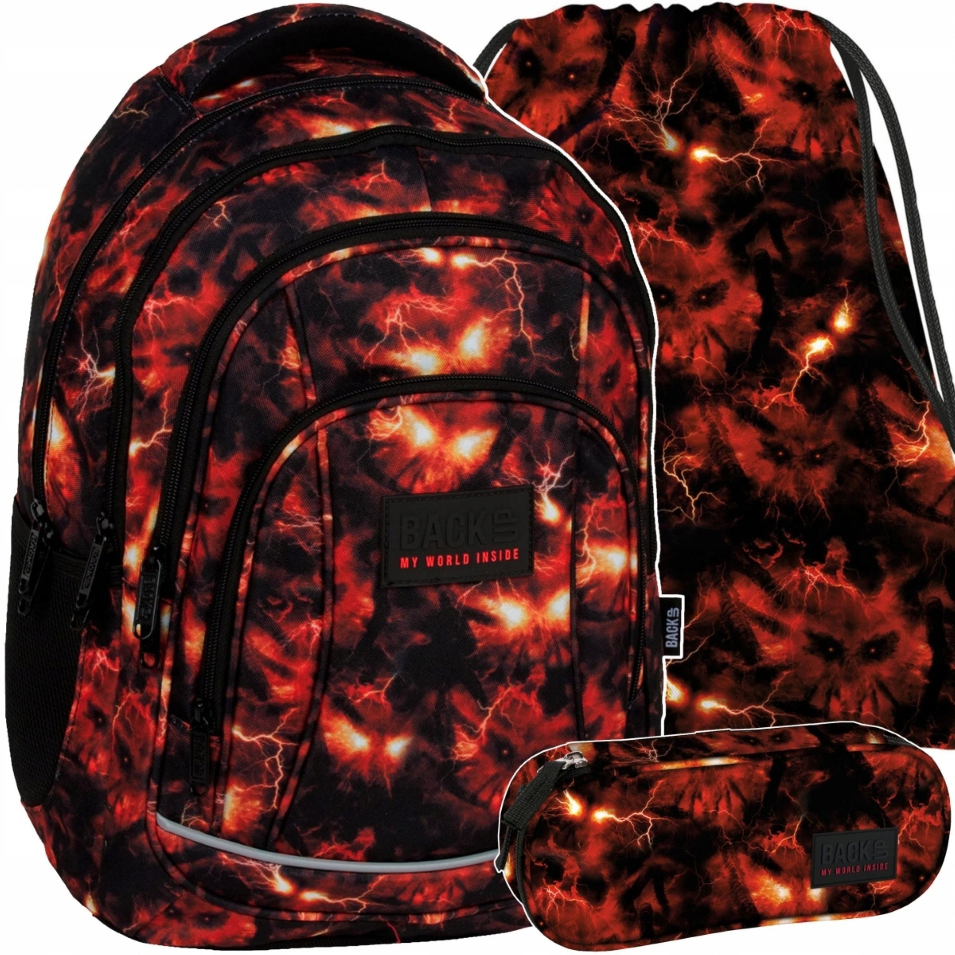 Back Up Schulrucksack BACKUP Schulrucksack Set 3-tlg. Jugend Rucksack Stranger 26L (1-tlg)