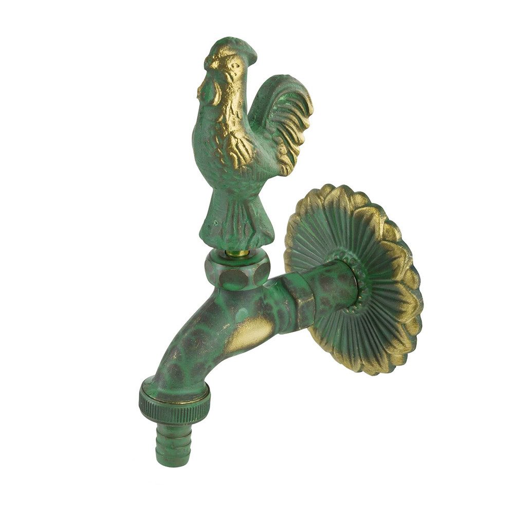 Auslaufventil Nostalgie Auslaufventil Gockel 1/2 Zoll patiniertes Messing