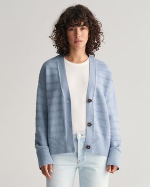 Gant Cardigan TONAL STRIPED COTTON CARDIGAN