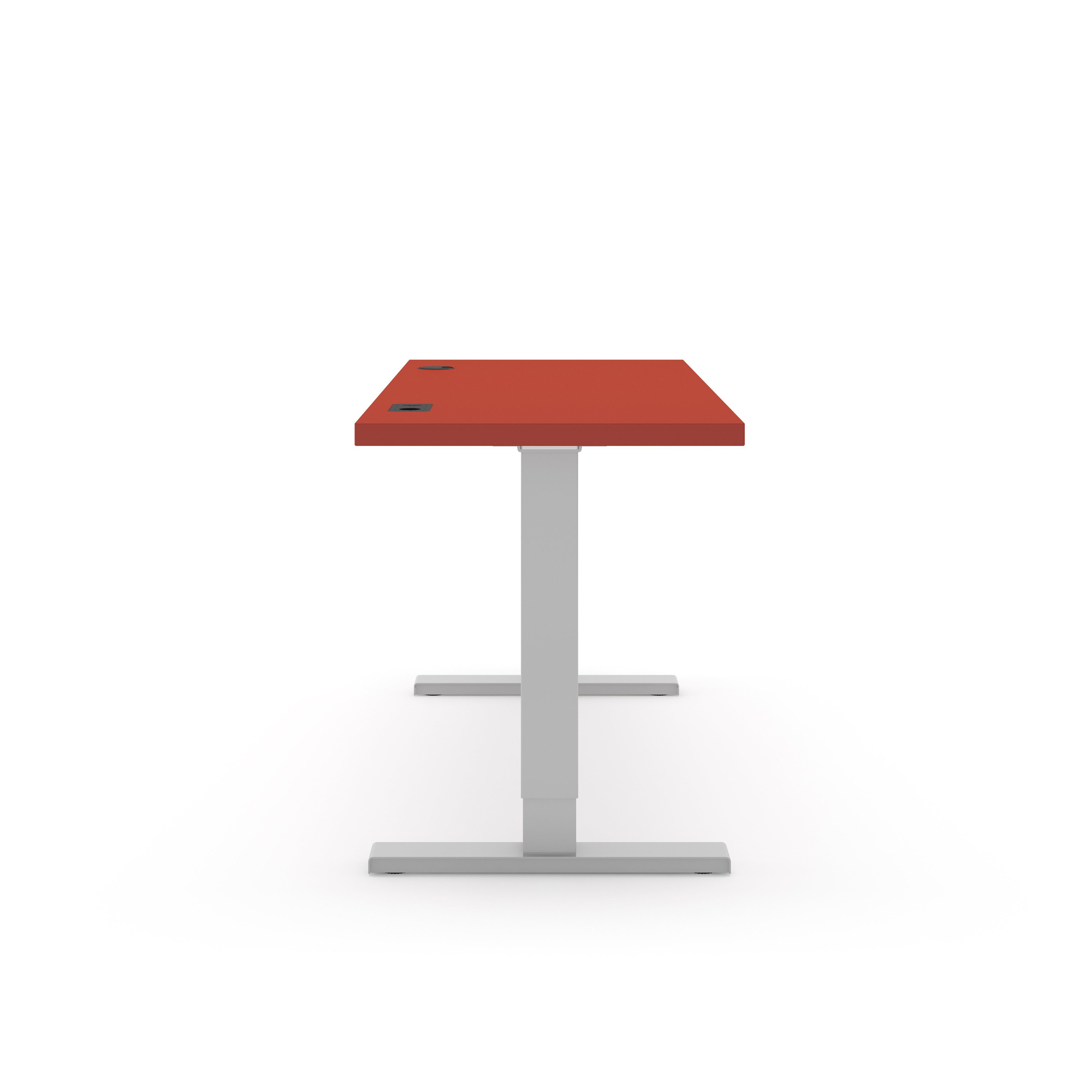 Actiforce Schreibtisch Elements Solid 1380 (kompakte 138x67cm Tischplatte, mit integrierte Lademöglichkeiten), elektrisch höhenverstellbar, hochwertige Linoleum Oberfläche