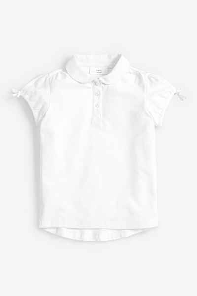 Next Langarm-Poloshirt Polohemd mit Schleife am Ärmel (1-tlg)