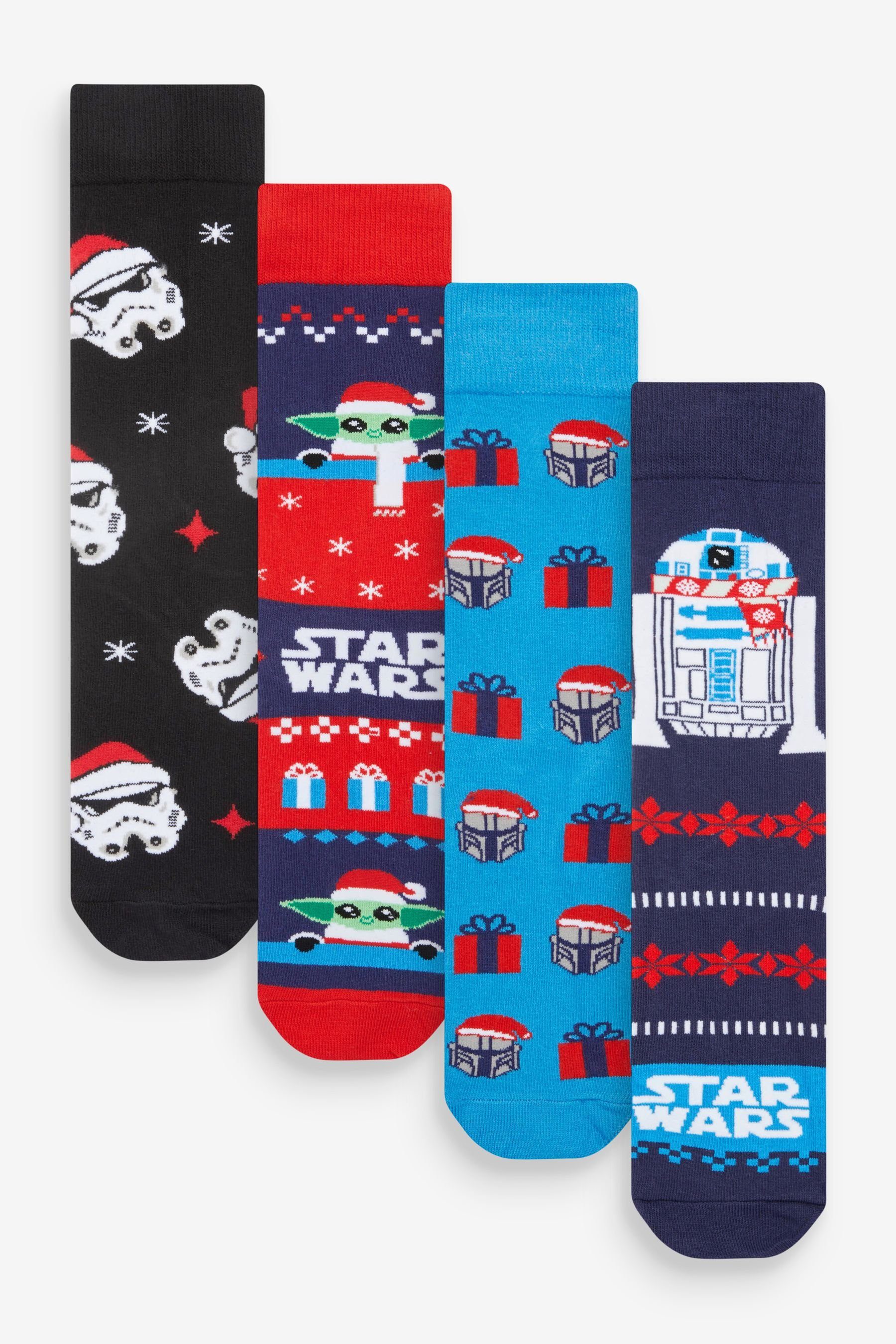 Next Kurzsocken Lizenzierte Socken, 4er-Pack (4-Paar) Star Wars Pattern | Kurzsocken