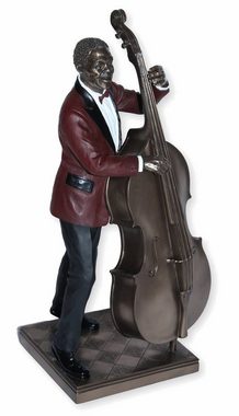 Parastone Dekofigur Deko Figur Jazz Musiker Bassist H 32 cm Jazz Band Dekofigur mit Bass