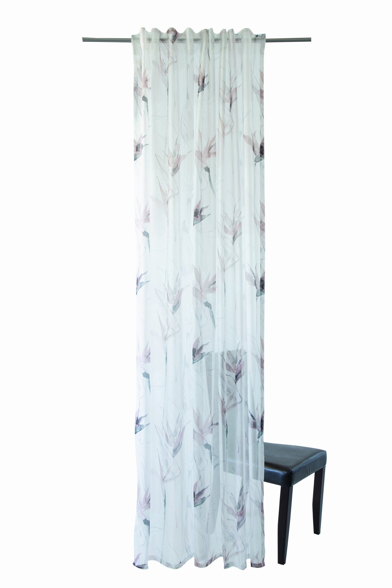 Vorhang, HOMING, Lichtschutz, Homing Schlaufenschal transparent 140x245 Lycka Vorhang mauve Deko