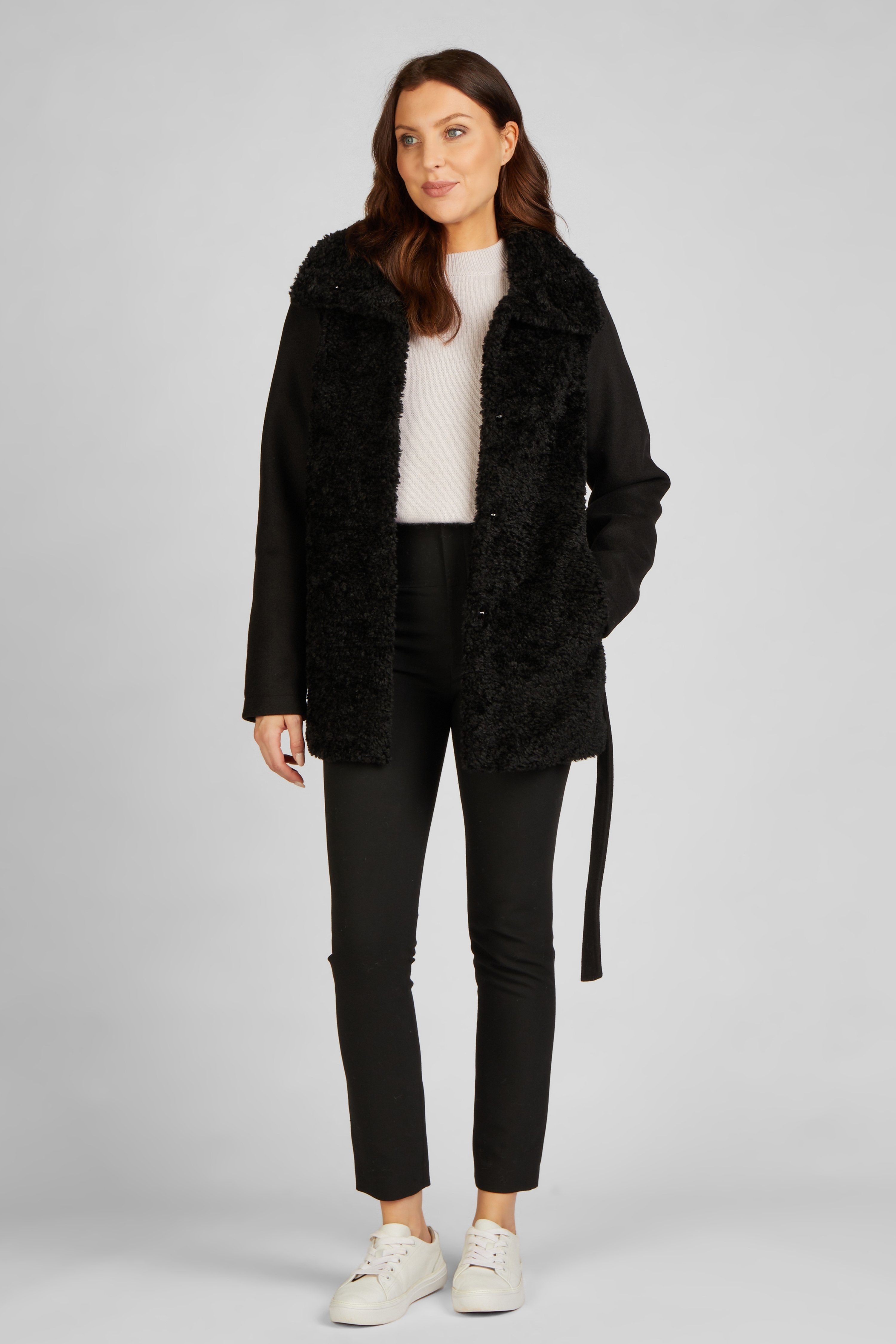 FUNK since 1776 Fellimitatjacke Jacke im Curlylamm-Look günstig online kaufen