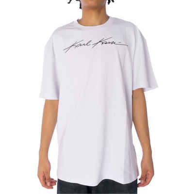 Karl Kani T-Shirt Karl Kani Autograph Heavy Jersey T-Shirt Herren Shirt weiß (1-tlg)