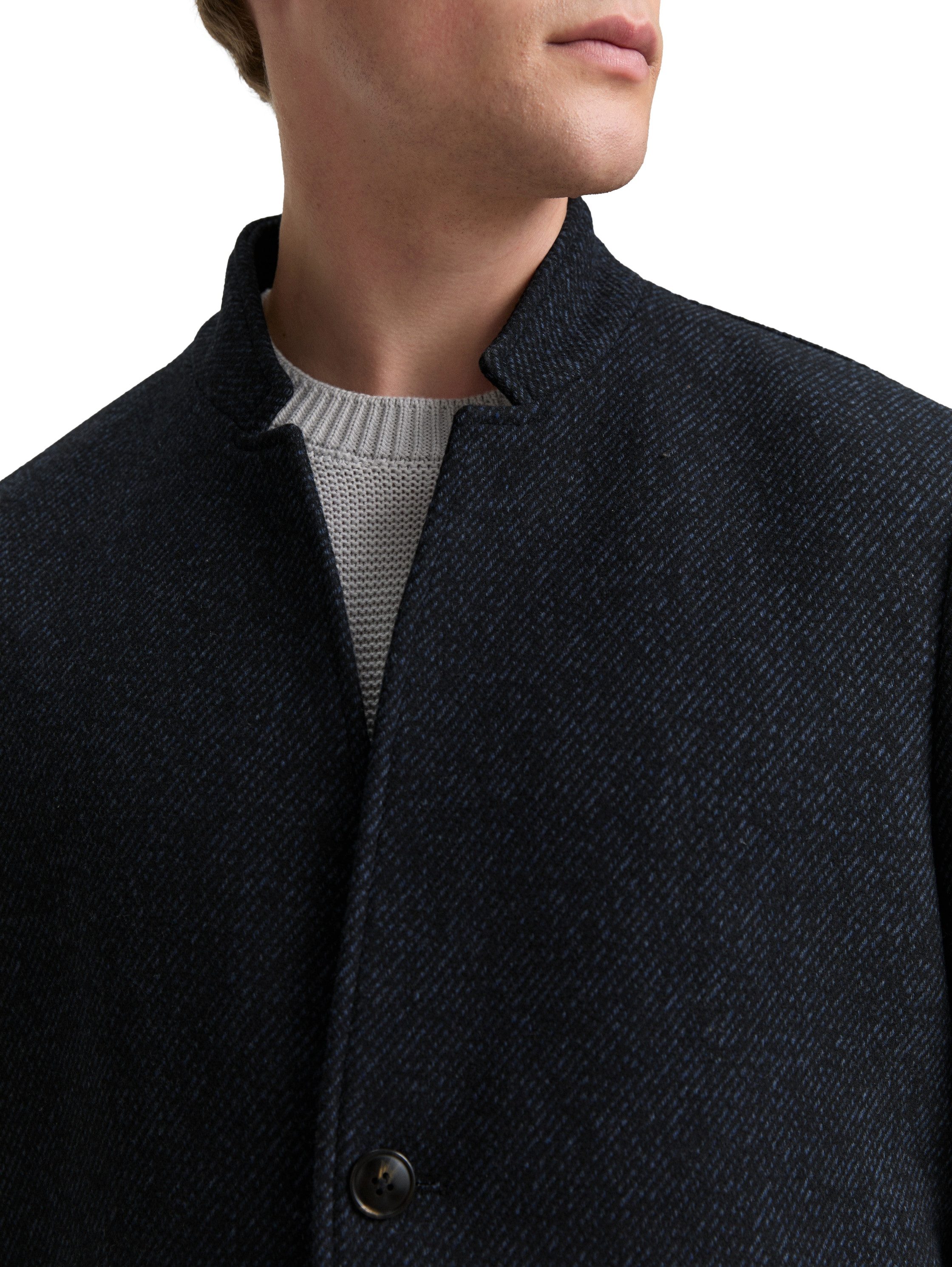TOM TAILOR Denim Wolljacke mit Stehkragen