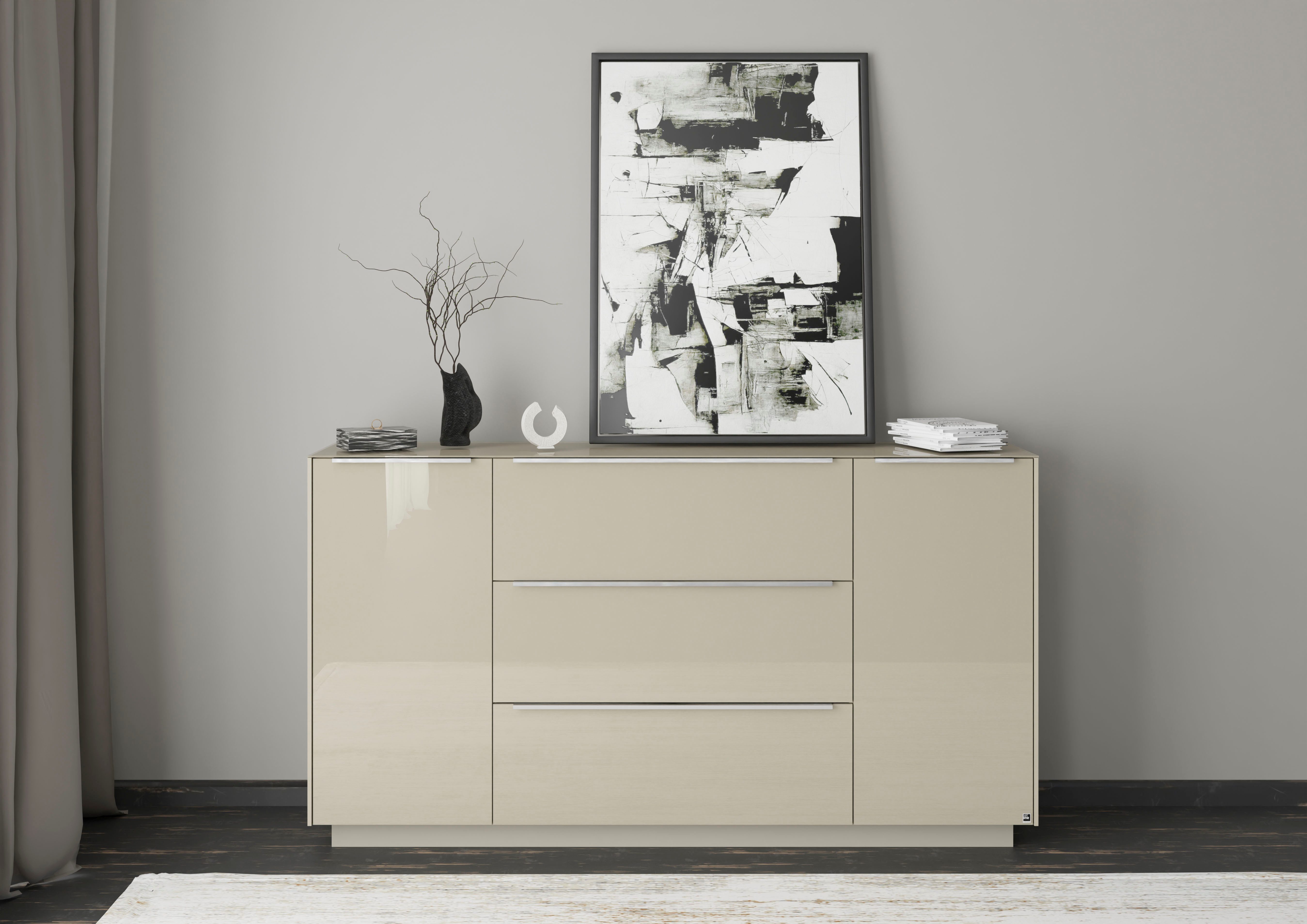 set one by Musterring Sideboard Reno (1 St), Mit Sockel in diversen Farben, 102 cm Höhe & Farbauswahl