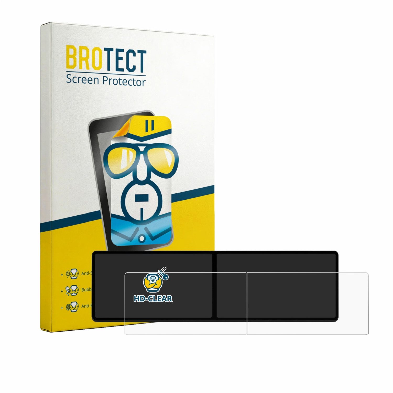 BROTECT Displayschutzfolie Schutzfolie für Xpeng G9 2023, Displayschutz Schutz Folie Klar Transparent