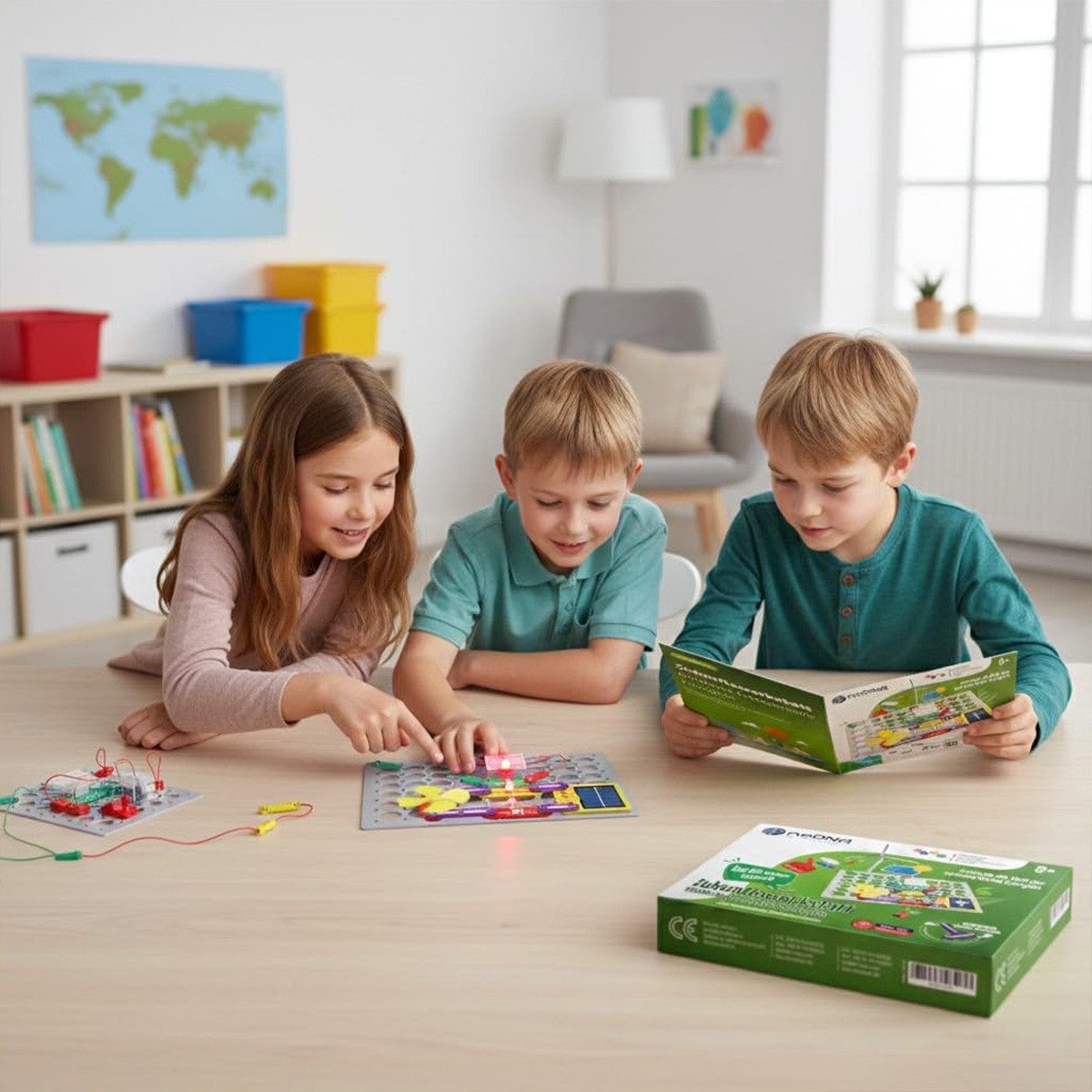 noDNA We love robotics Experiment kit Renewable energies for children aged 8 and up, including illustrated instructions & exciting background information