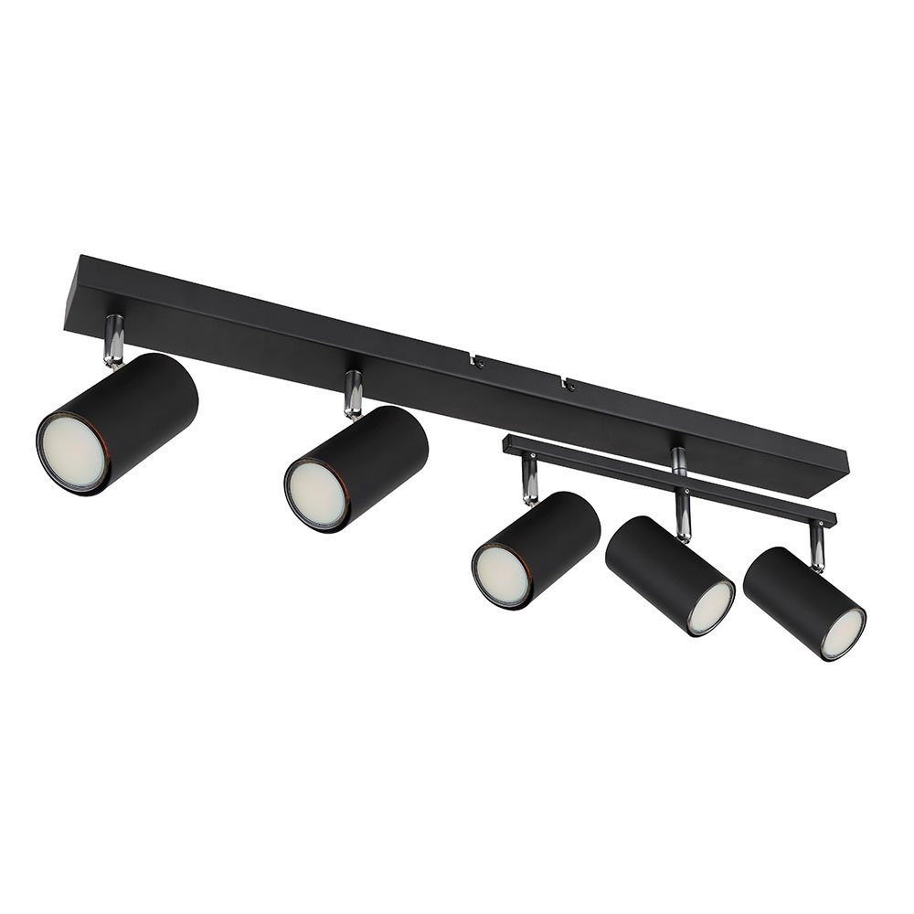 GLOBO LIGHTING Deckenspot, Leuchtmittel nicht inklusive, Пятна Deckenleuchte schwarz Deckenleuchte GU10 5 Flammig