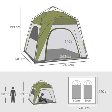 Outsunny Gruppenzelt Campingzelt