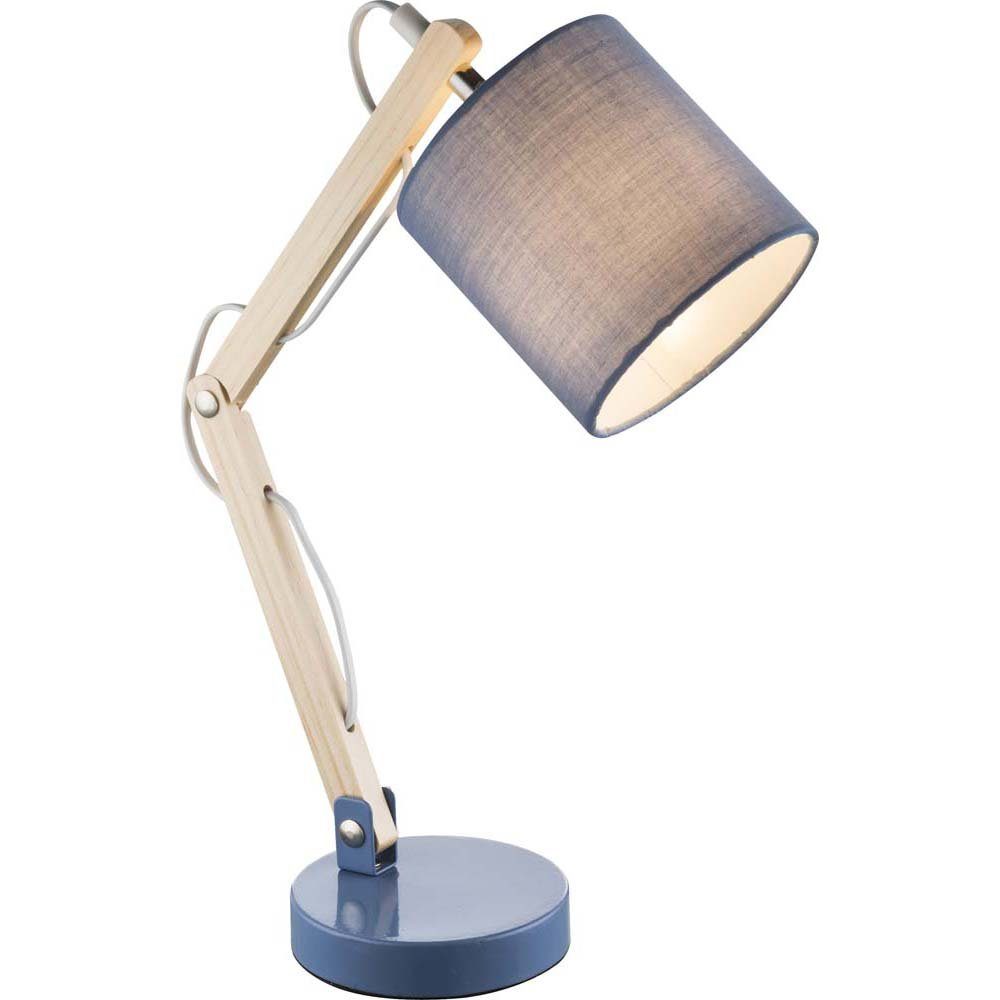 Holz LED Beistell Beleuchtung Schreibtischlampe, Wohn Tisch Leuchtmittel inklusive, Lese Zimmer Gelenk Leuchte Lampe etc-shop nicht