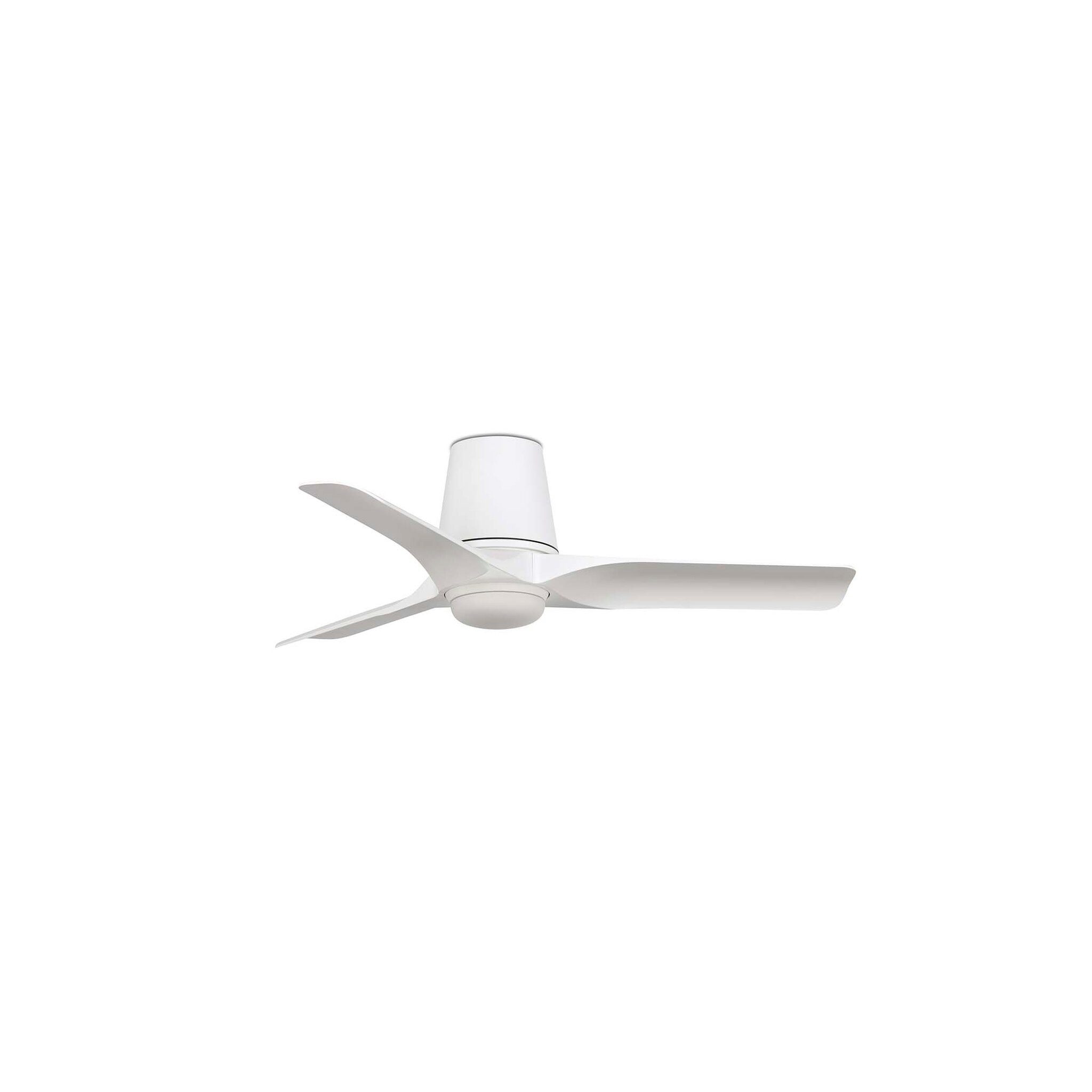 FARO Barcelona Deckenventilator DC Deckenventilator Hey Tub S Weiß mit LED, Timer