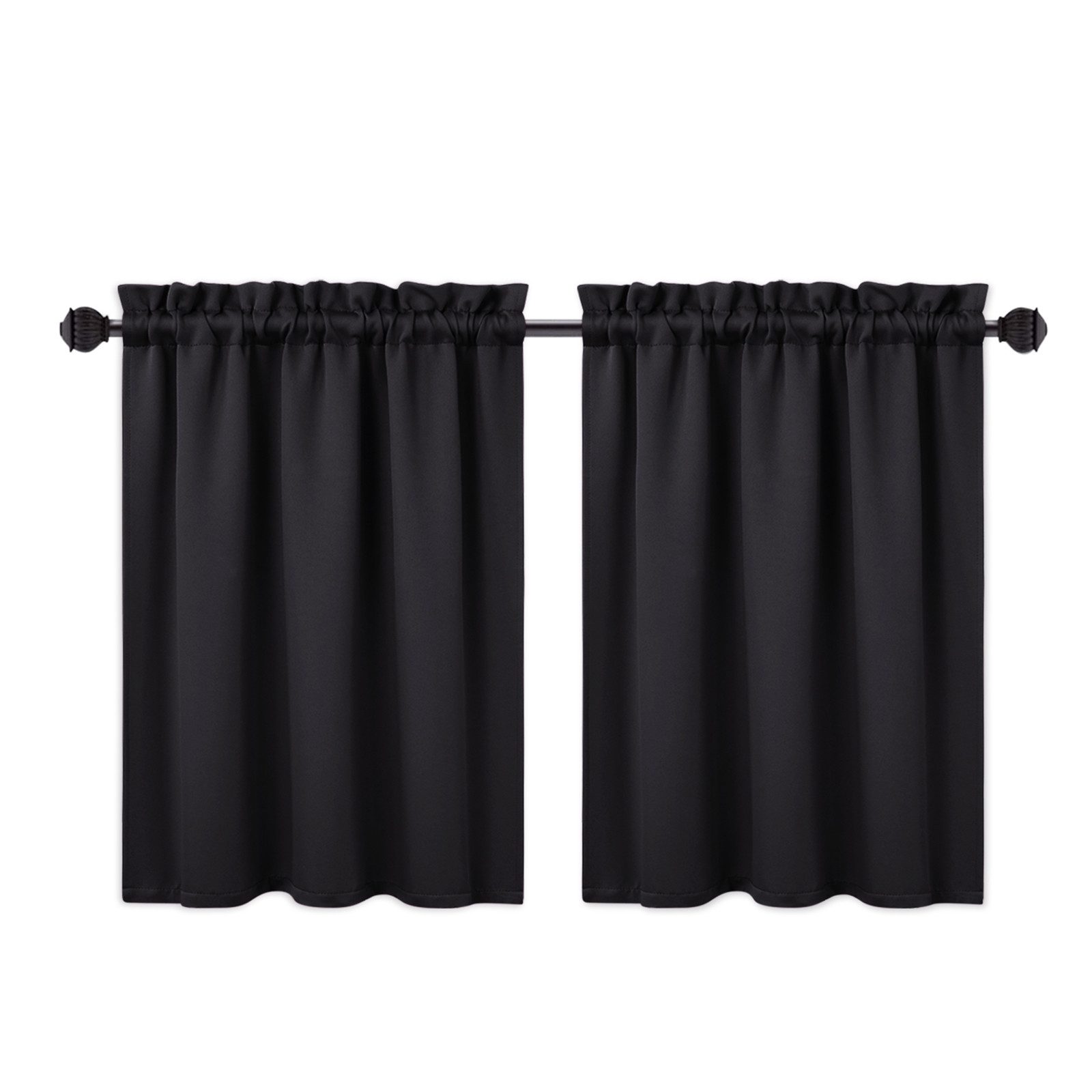GarveeMore Verdunkelungsvorhang Blickdichte Verdunkelungs‑Valance aus 230GSM Mikrofaser, wärme (2 St), Waschmaschinenfest & farbbeständig für langjährige Nutzung