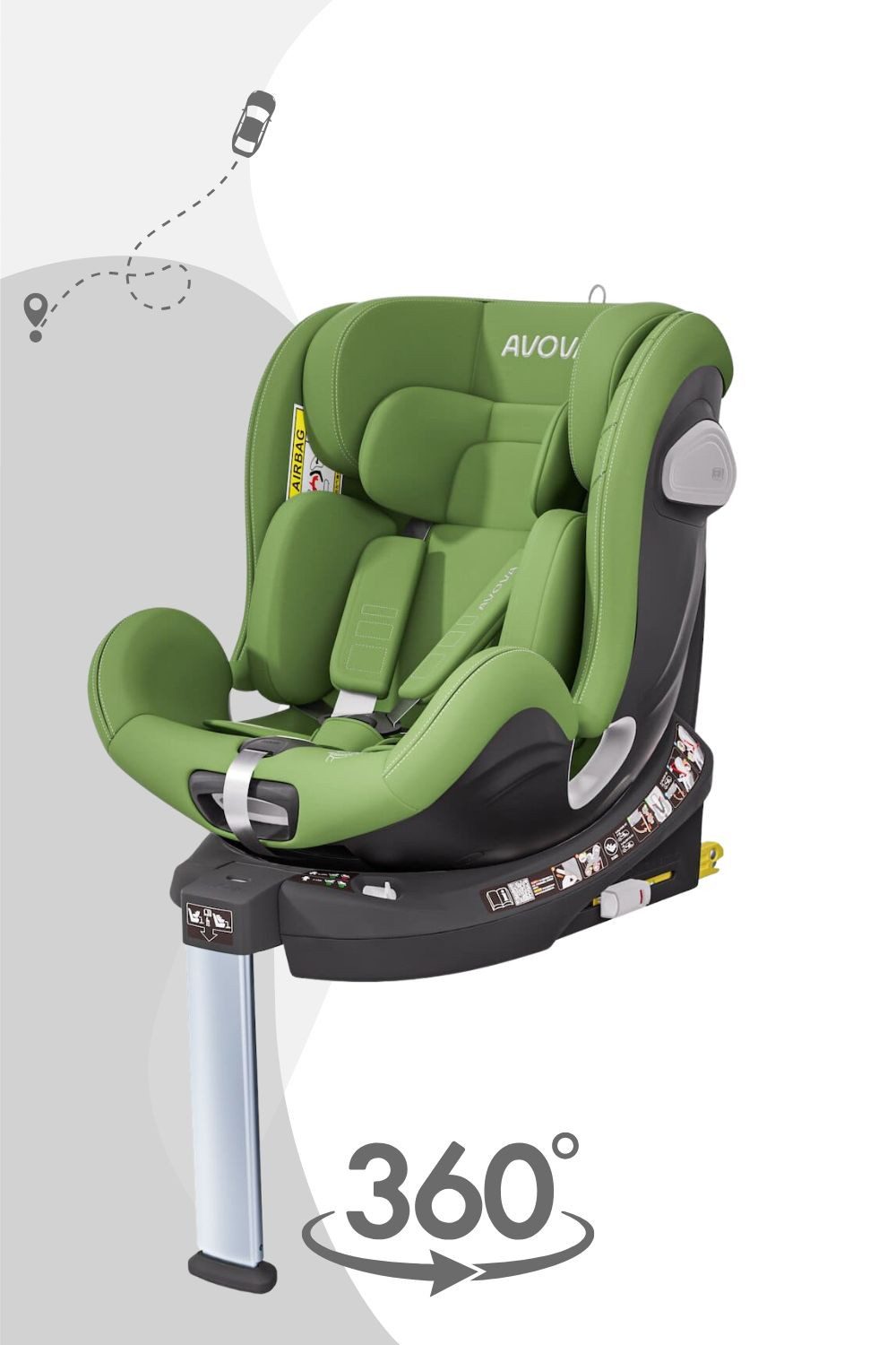 Avova Autokindersitz Swan-Fix I-Size Reboard Kindersitz