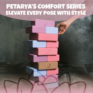 PETARYA Yogablock Pilz Yoga Block, Ermöglicht Ihnen Leichtere Bewegungen, Nature Series