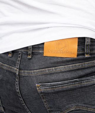Indumentum Slim-fit-Jeans Herren Jeans Stonewashed Dunkelgrau IS-302
